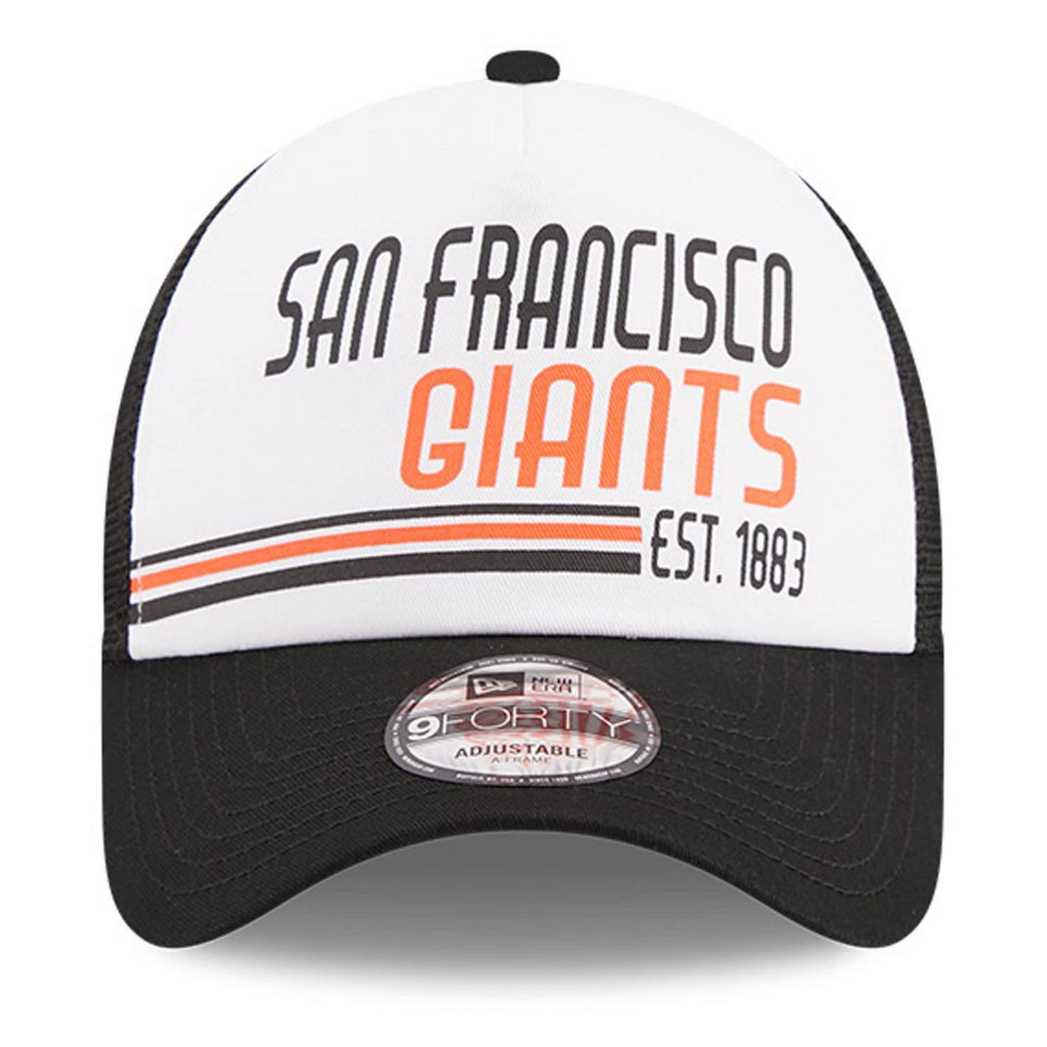 New Era /Black San Francisco Giants Stacked AFrame Trucker 9FORTY