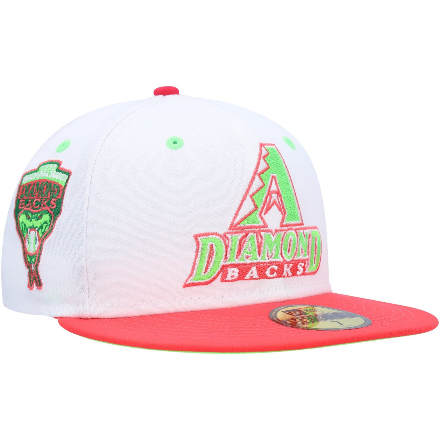 New Era /Coral Arizona Diamondbacks 1998 Inaugural Season Strawberry ...