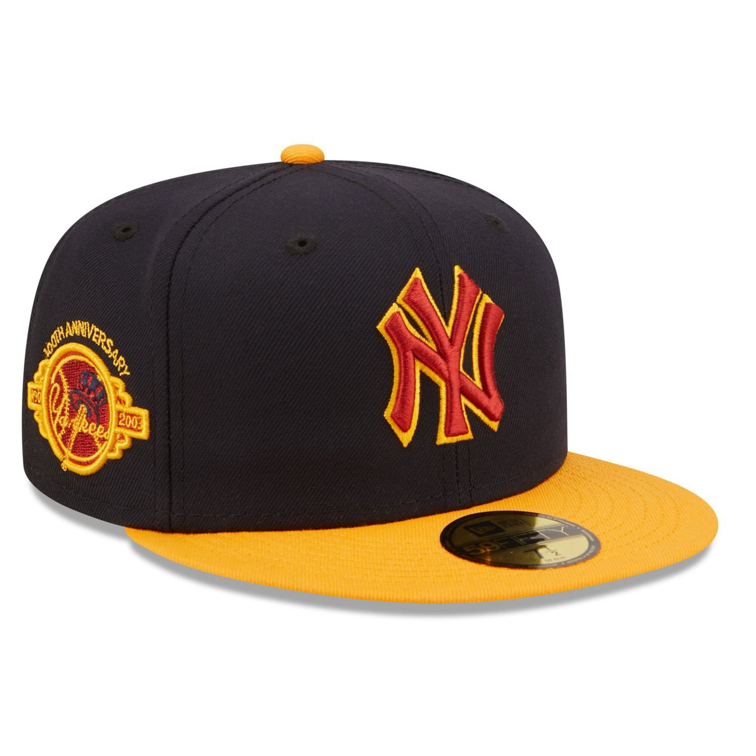 New Era /Gold New York Yankees Primary Logo 59FIFTY Fitted Hat | Academy