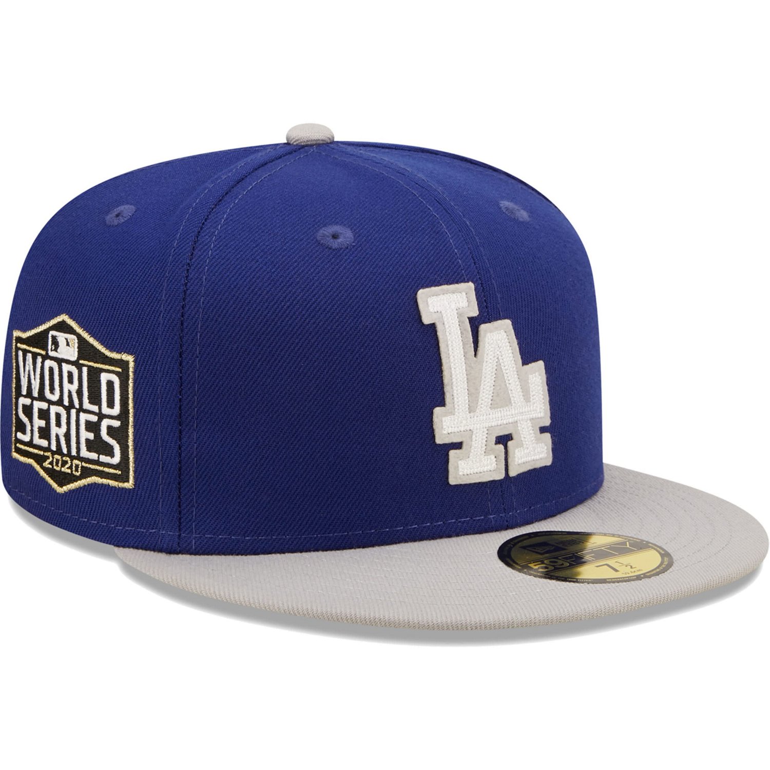 New Era  Gray Los Angeles Dodgers 2020 World Series Champions Letterman 