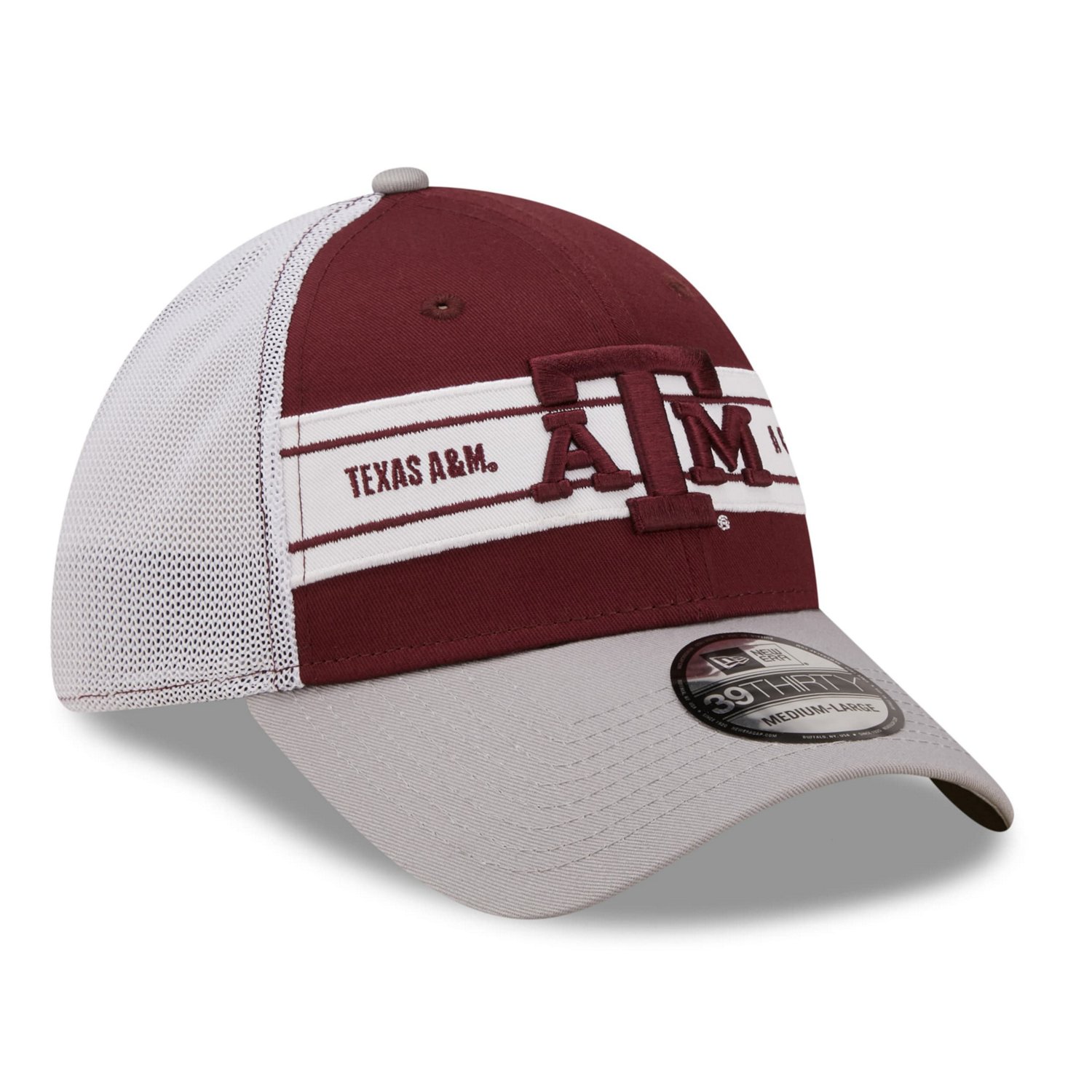 New Era /Gray Texas AM Aggies Banded 39THIRTY Flex Hat | Academy