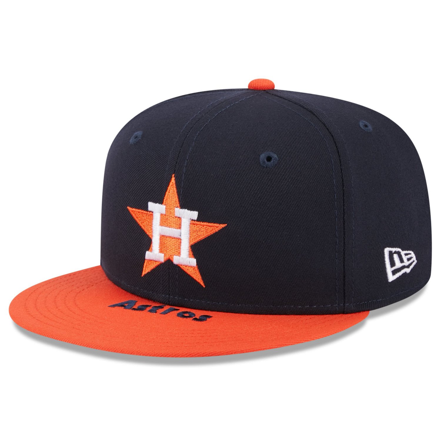 New Era /Orange Houston Astros On Deck 59FIFTY Fitted Hat | Academy