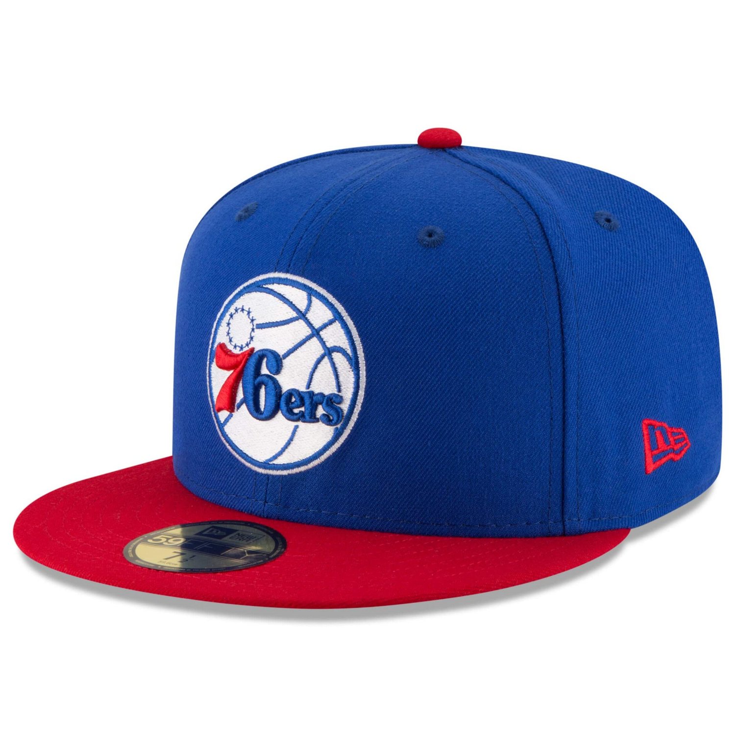 New Era /Red Philadelphia 76ers Official Team Color 2Tone 59FIFTY ...