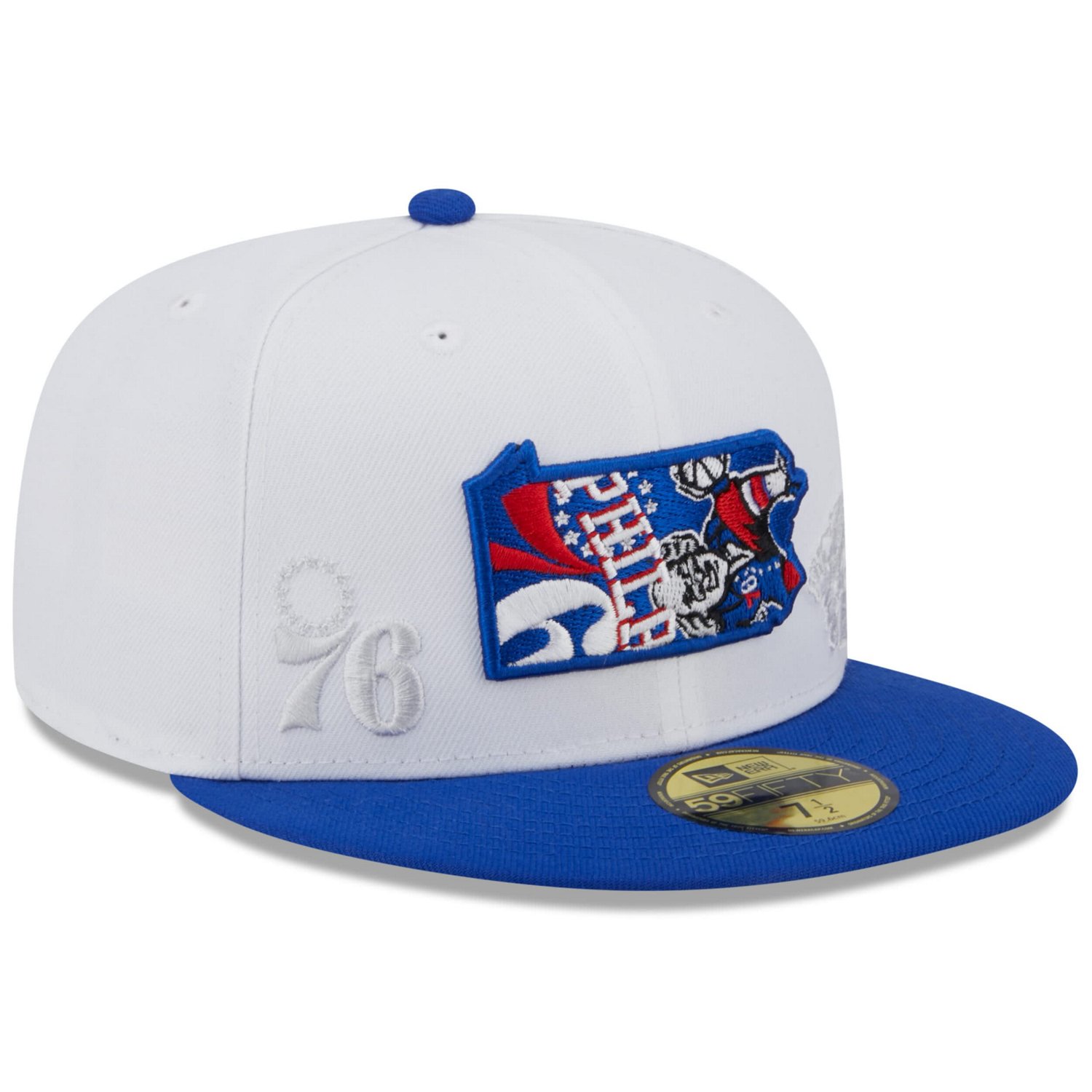 New Era /Royal Philadelphia 76ers State Pride 59FIFTY Fitted Hat | Academy