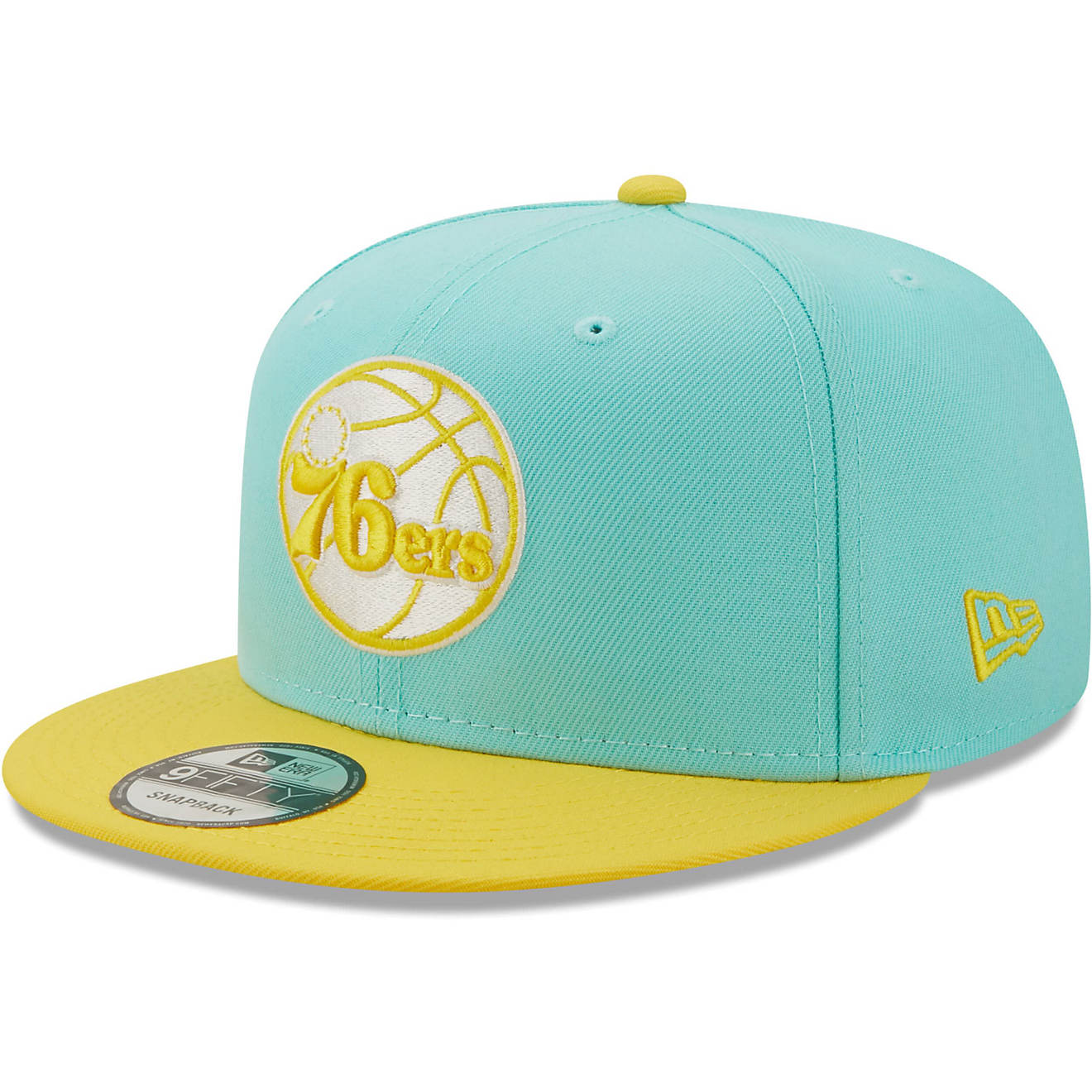 New Era /Yellow Philadelphia 76ers Color Pack 9FIFTY Snapback Hat | Academy