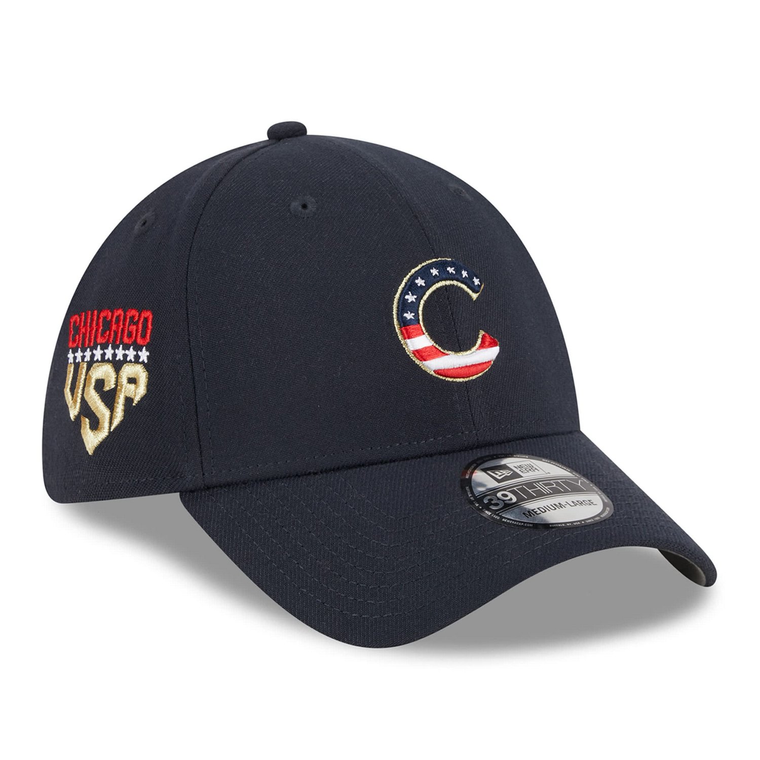 New Era Chicago Cubs 2023 Fourth of July 39THIRTY Flex Fit Hat | Academy