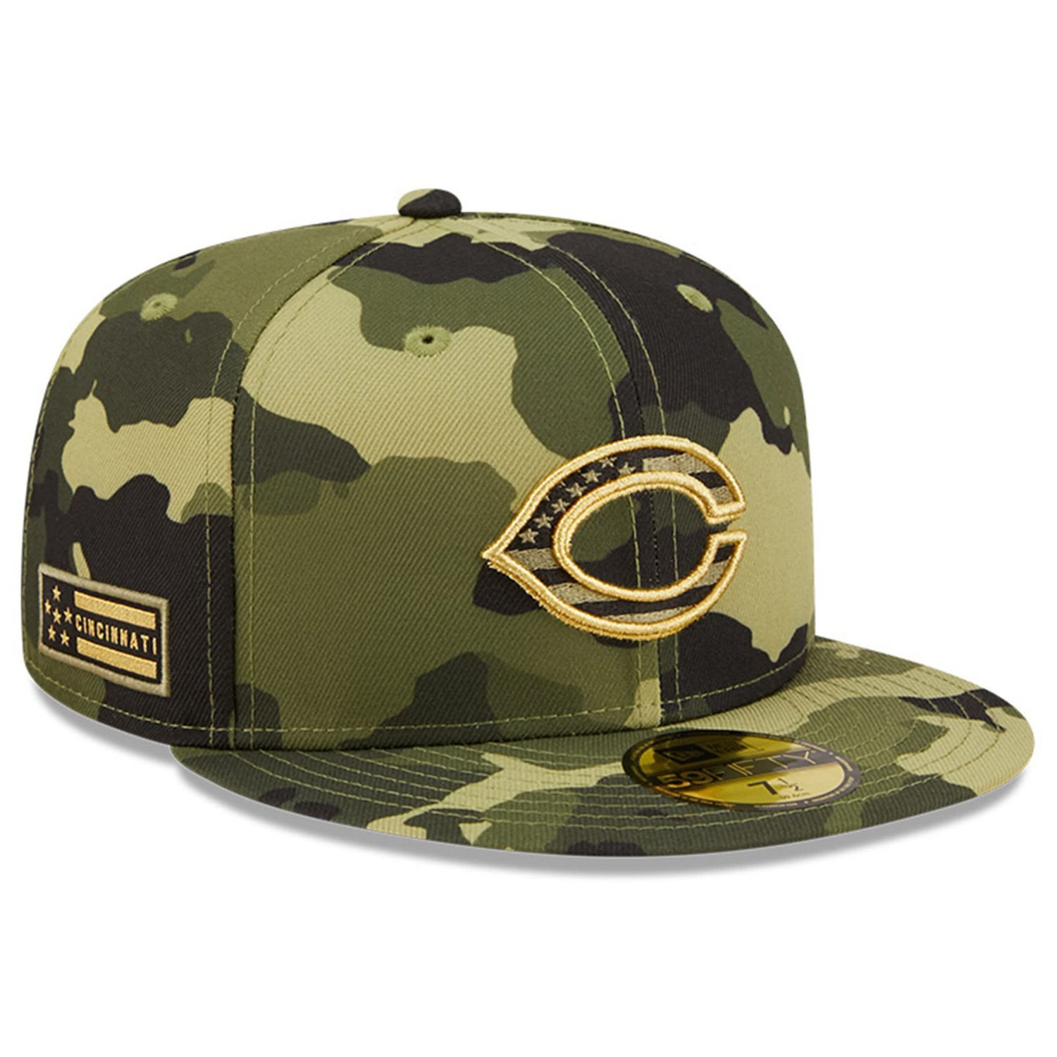 New Era Cincinnati Reds 2022 Armed Forces Day On-Field 59FIFTY Fitted ...
