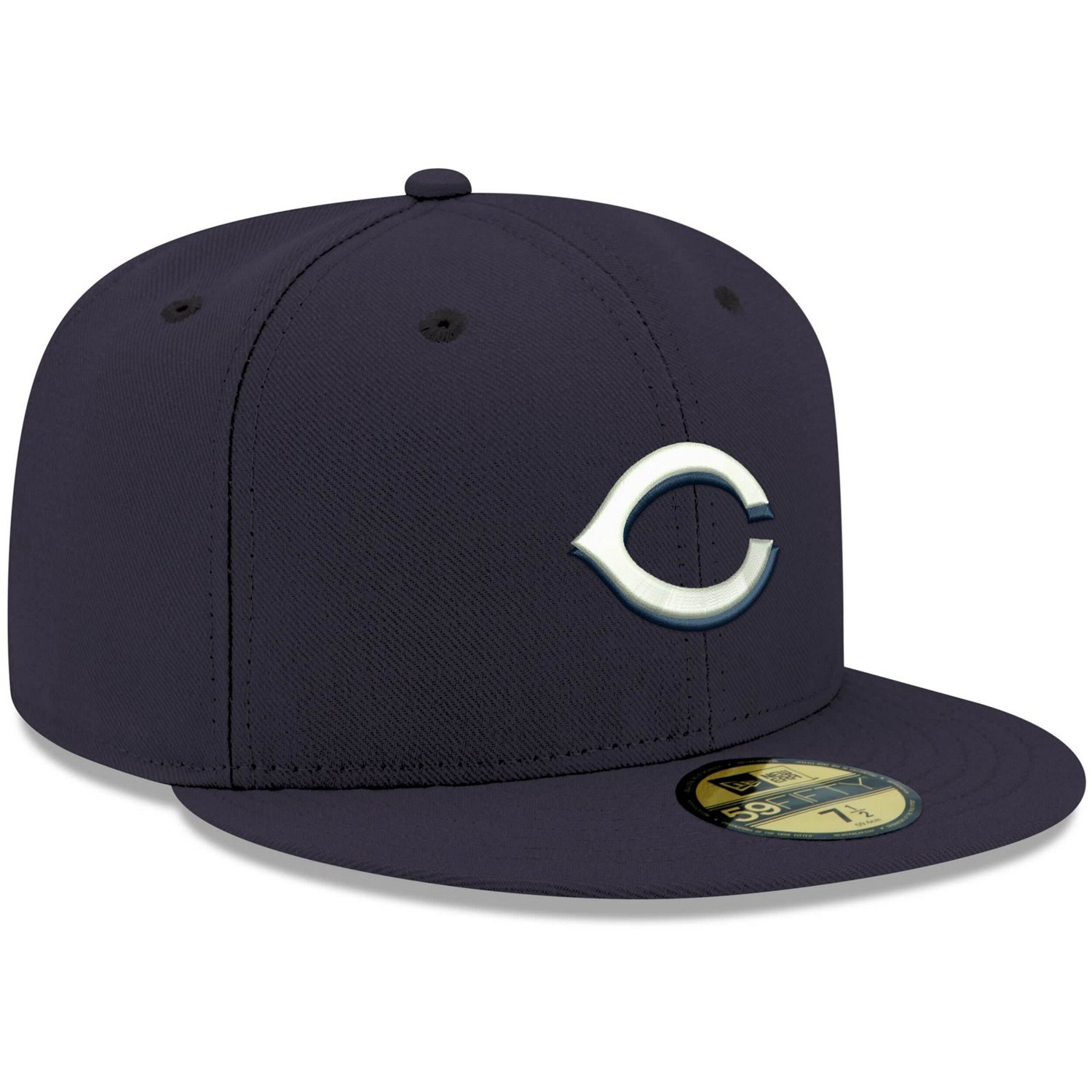 New Era Cincinnati Reds White Logo 59FIFTY Fitted Hat | Academy