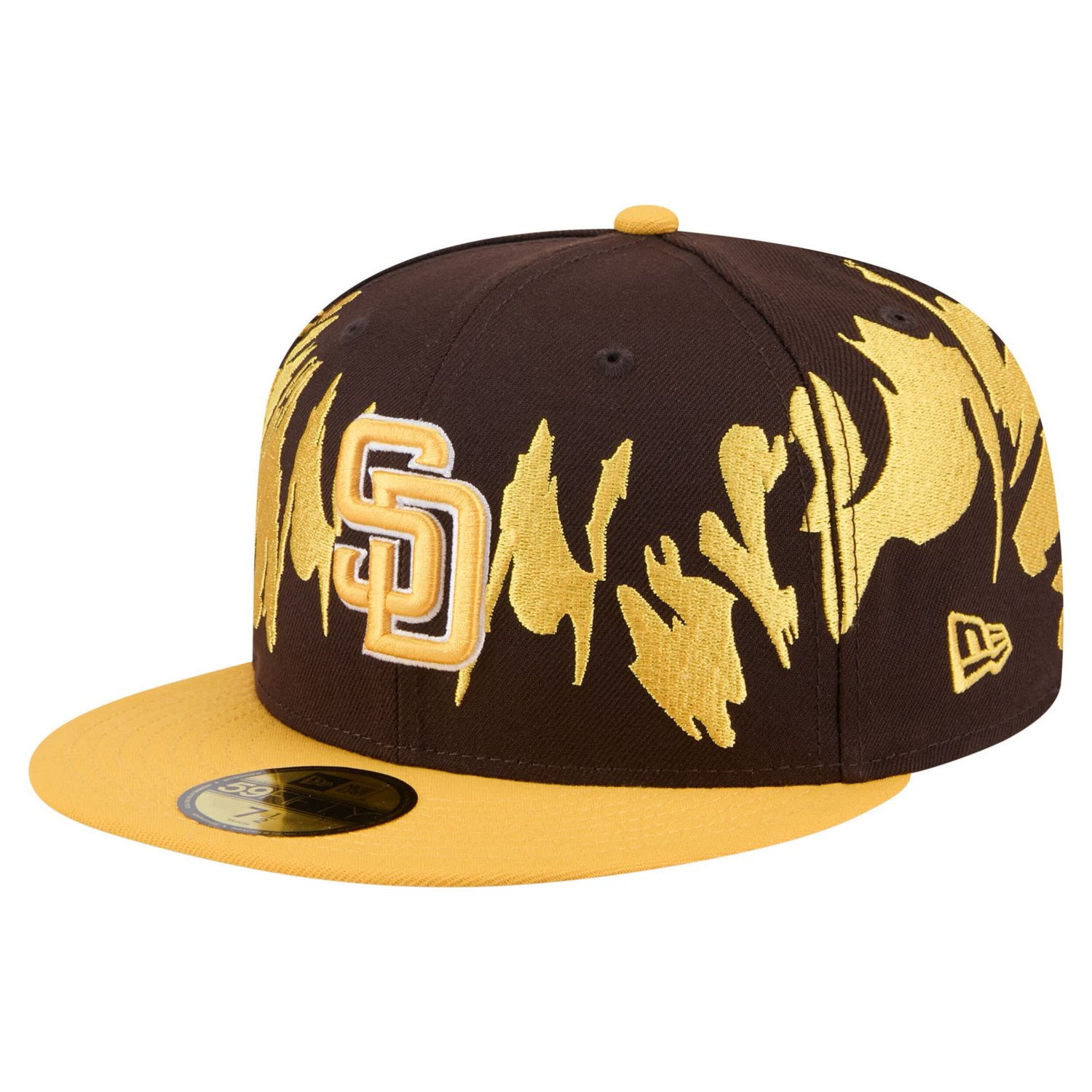 New Era Gold San Diego Padres Retro Pattern 59FIFTY Fitted Hat | Academy
