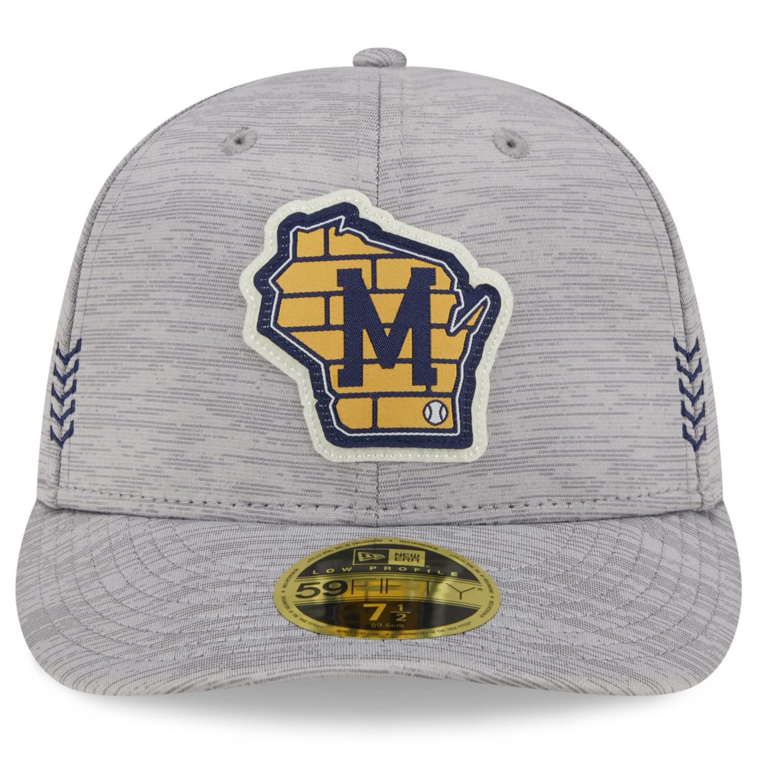 New Era Gray Milwaukee Brewers 2024 Clubhouse Low Profile 59FIFTY ...