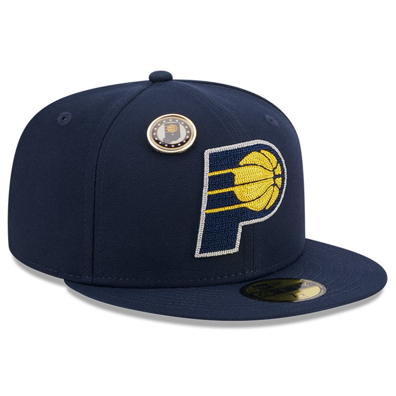 New Era Indiana Pacers Chainstitch Logo Pin 59FIFTY Fitted Hat | Academy