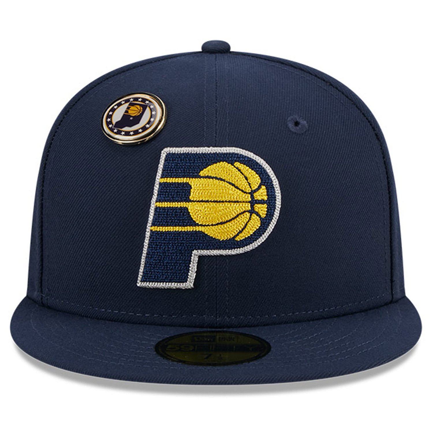 New Era Indiana Pacers Chainstitch Logo Pin 59FIFTY Fitted Hat | Academy