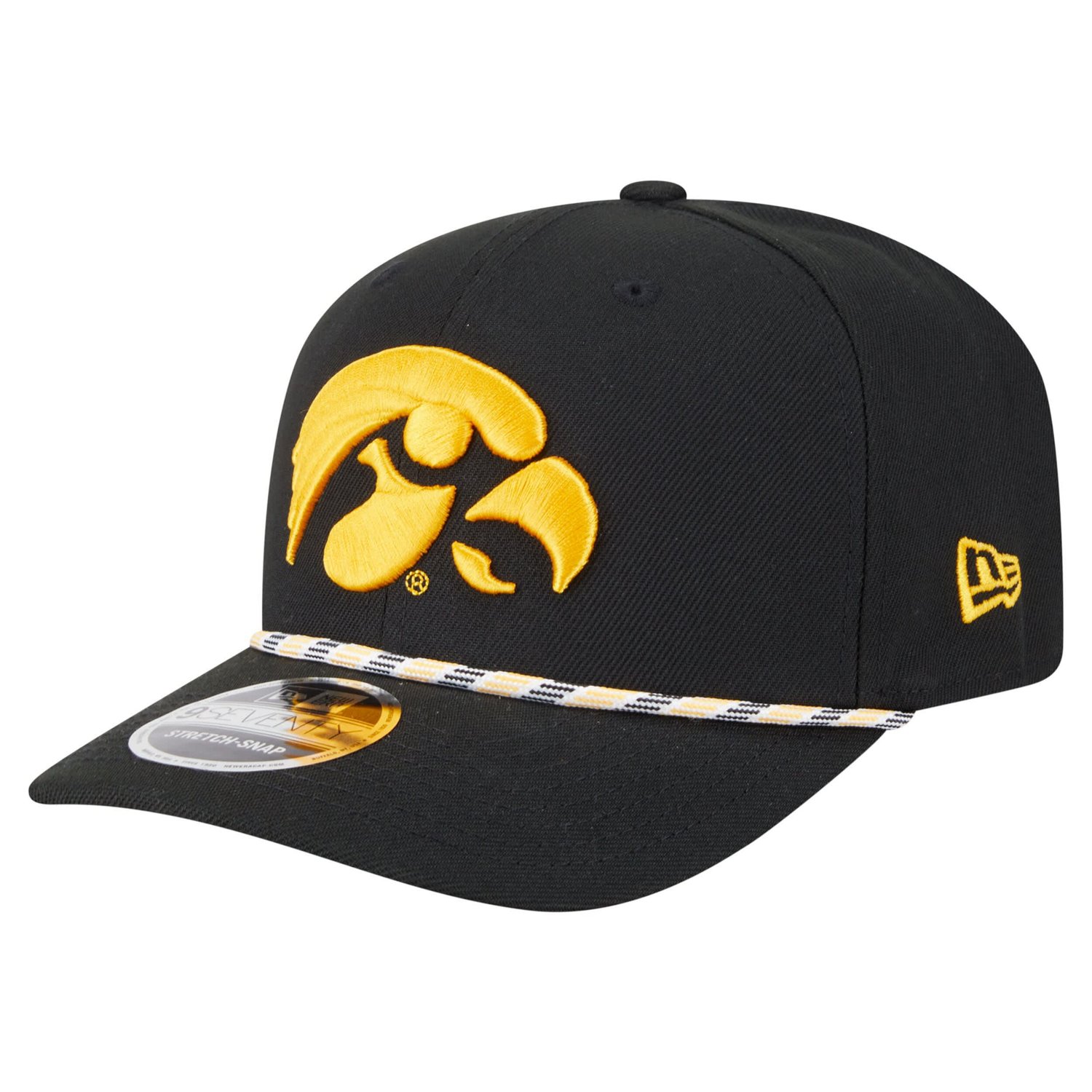 New Era Iowa Hawkeyes Game Day Multi-Rope 9SEVENTY Stretch-Snap Hat ...