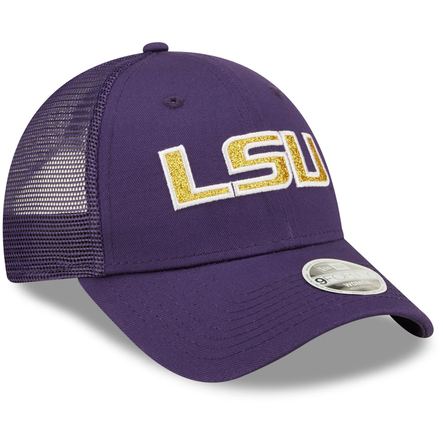 New Era LSU Tigers 9FORTY Logo Spark Trucker Snapback Hat | Academy