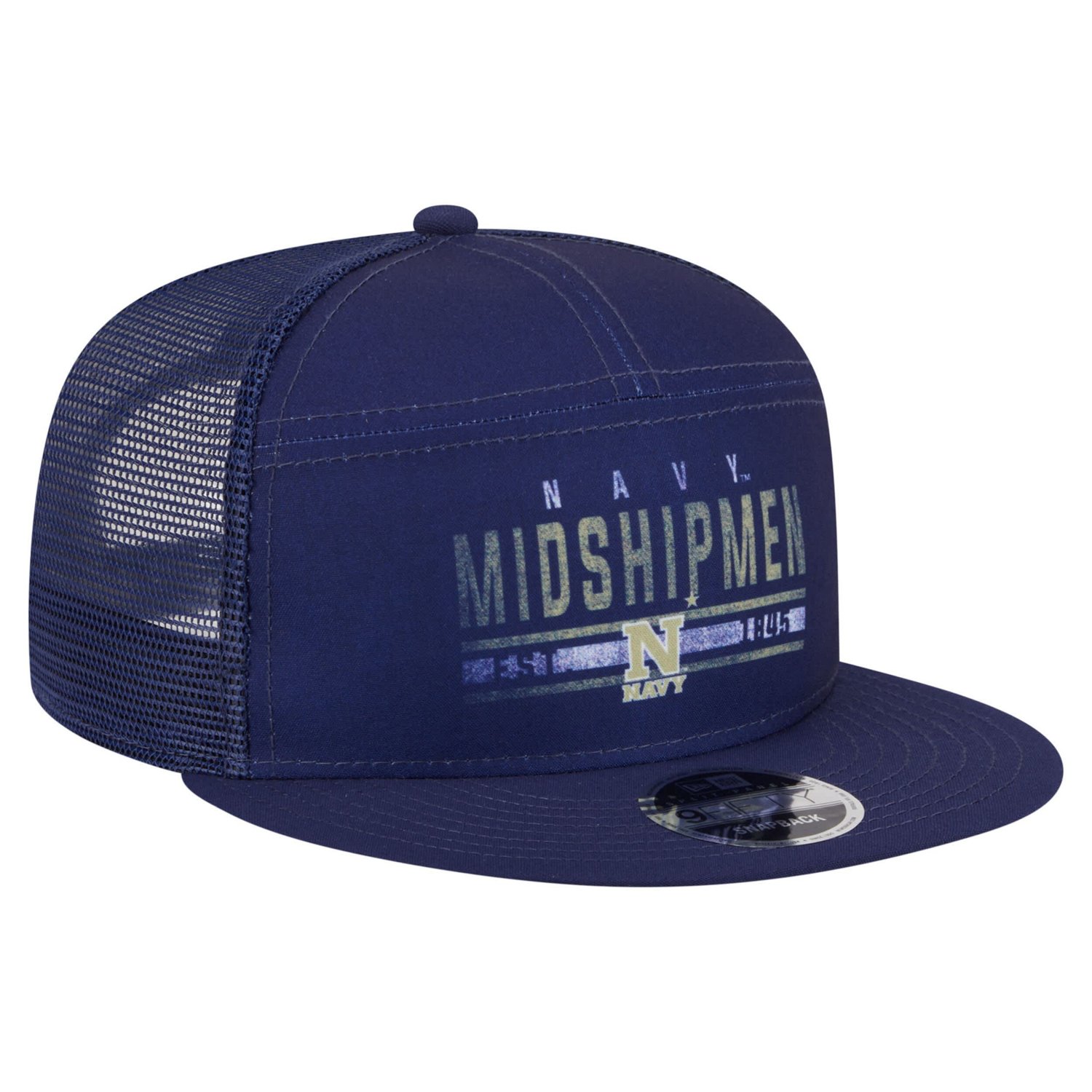 New Era Midshipmen Split Panel 9FIFTY Snapback Trucker Hat | Academy