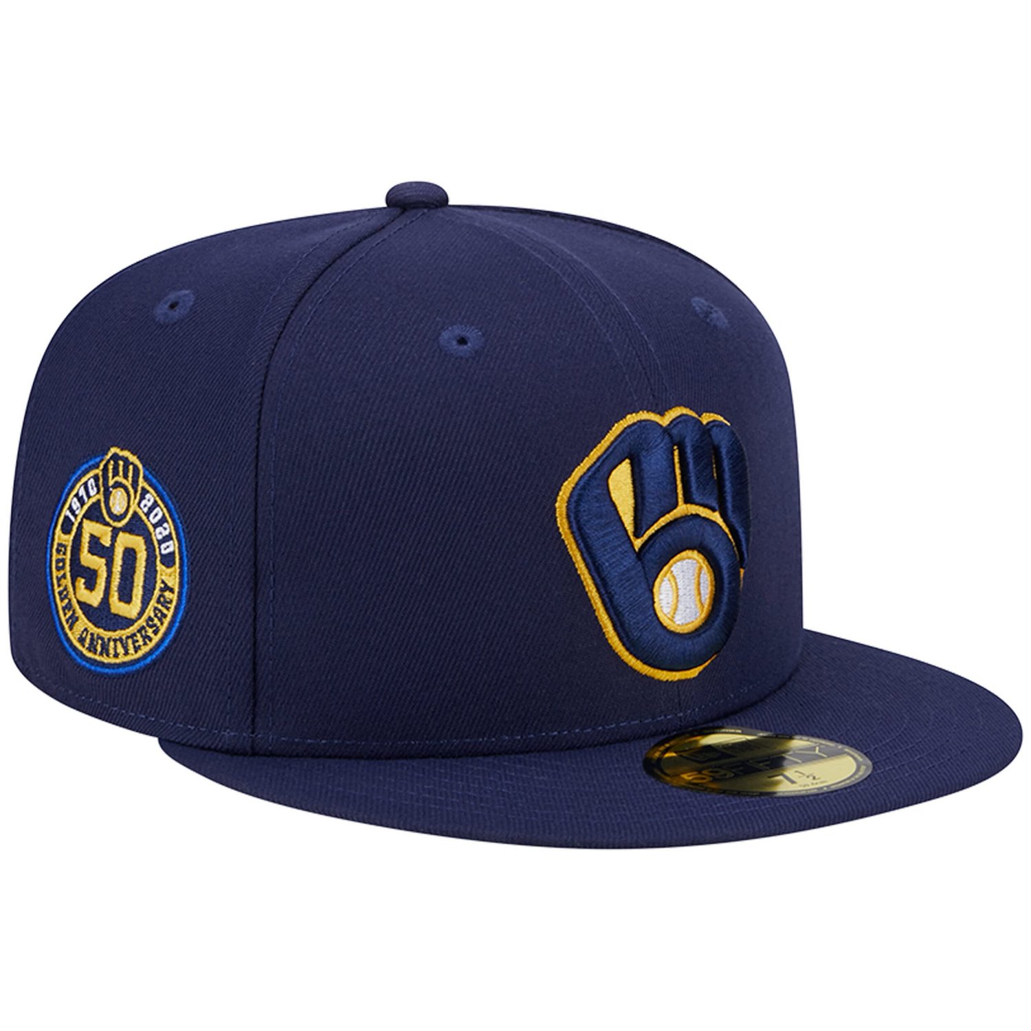 New Era Milwaukee Brewers 50th Anniversary Team Color 59FIFTY Fitted ...