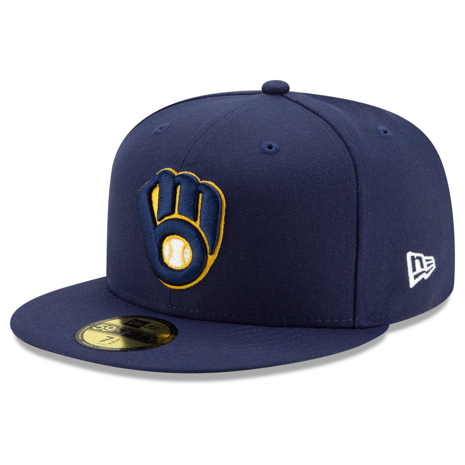 New Era Milwaukee Brewers Home Authentic Collection On-Field 59FIFTY ...