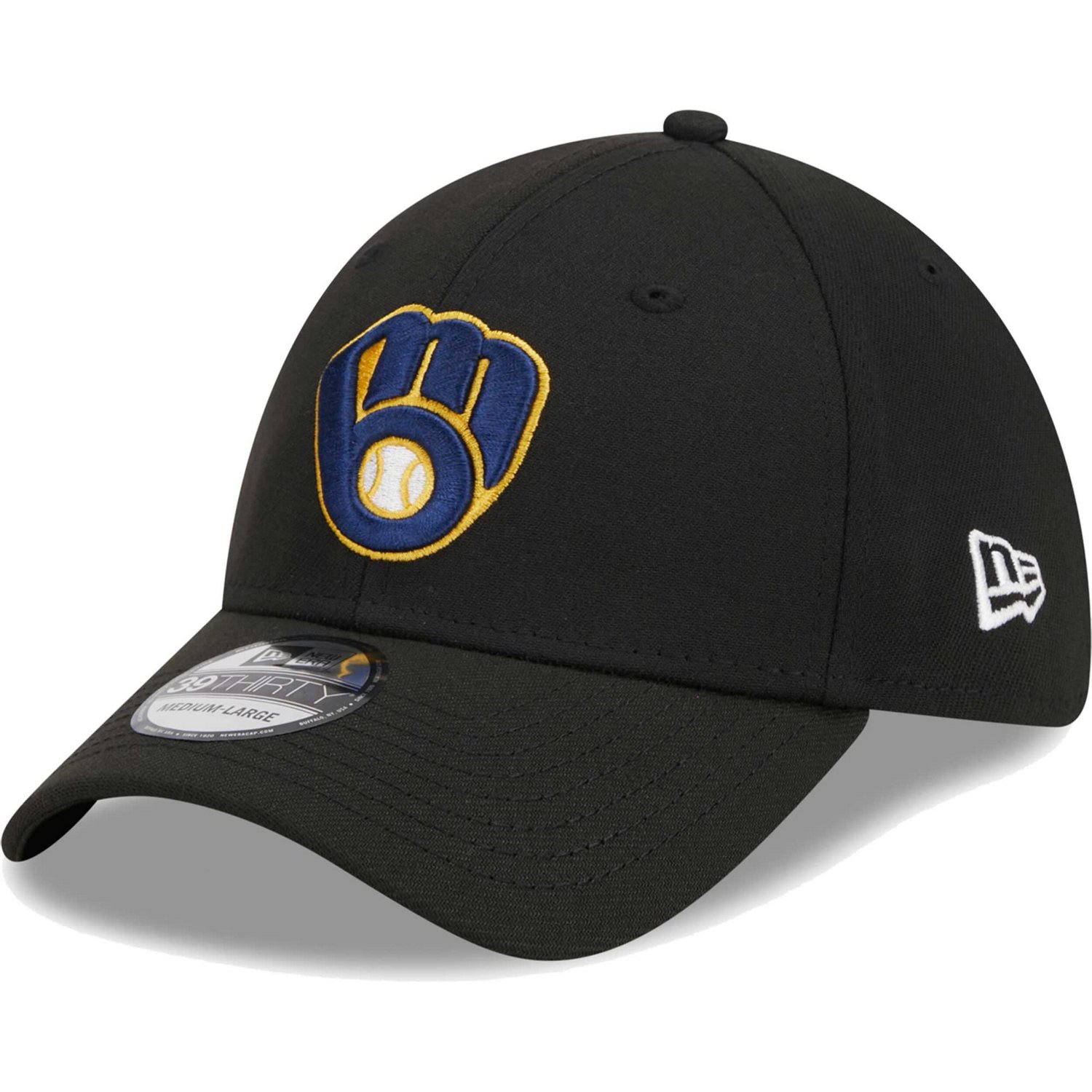 New Era Milwaukee Brewers Logo 39THIRTY Flex Hat | Academy