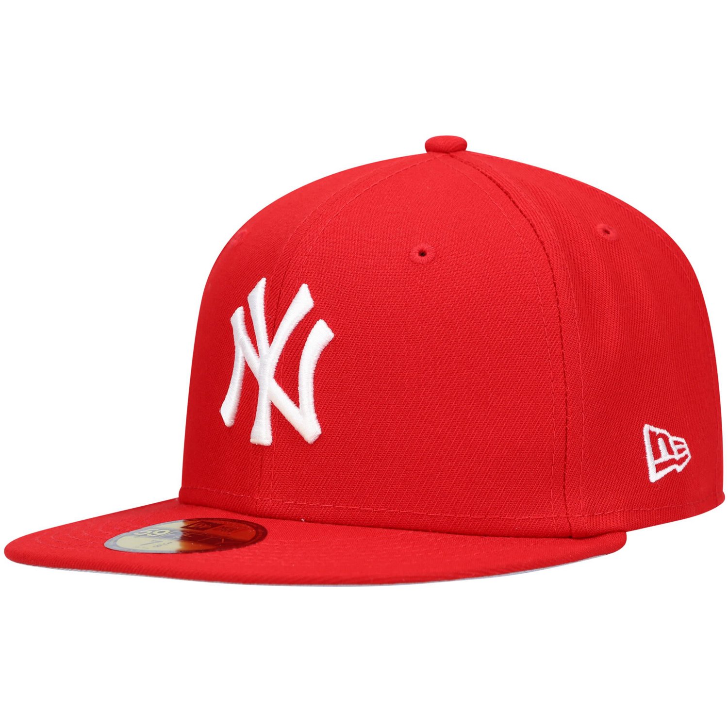 New Era New York Yankees White Logo 59FIFTY Fitted Hat | Academy