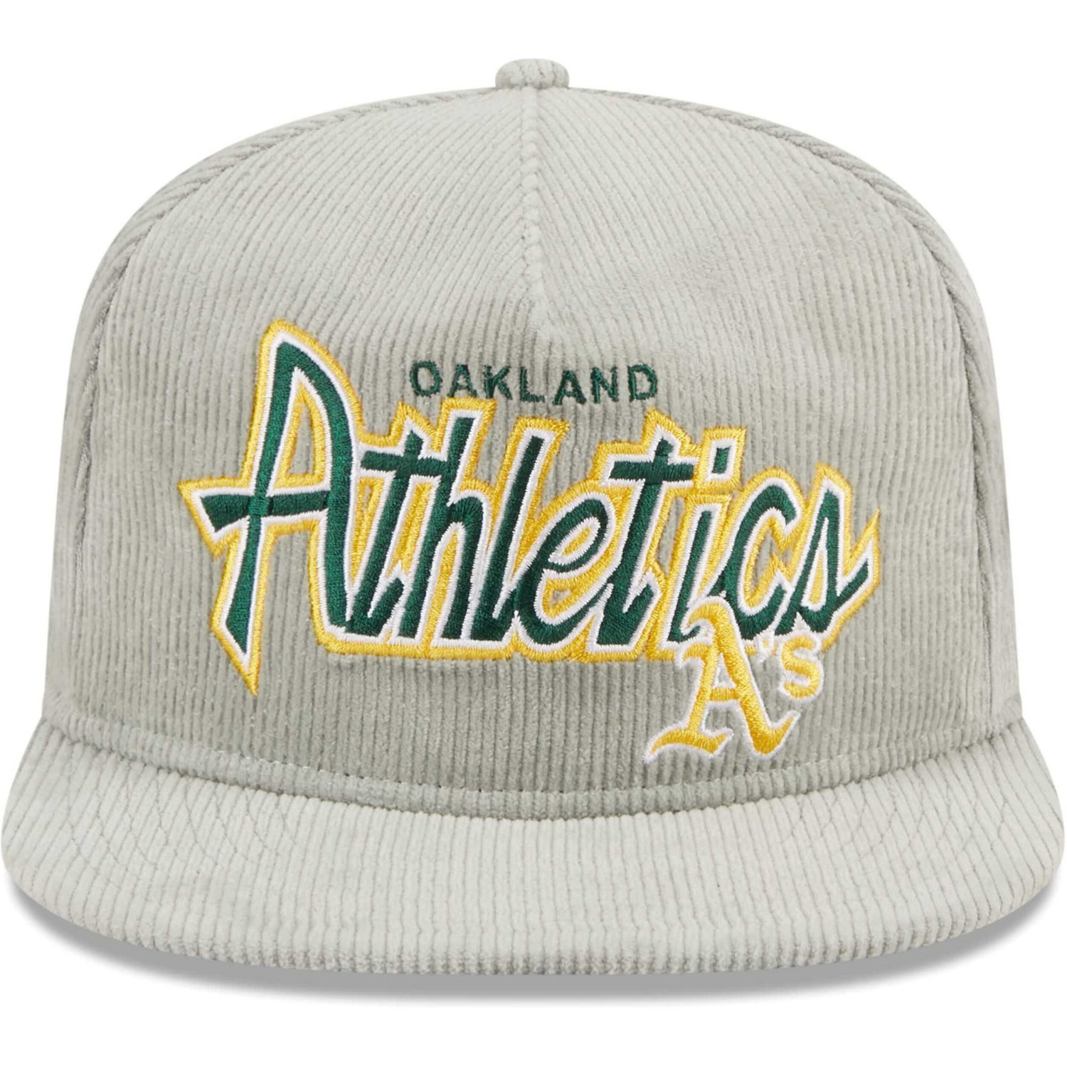 New Era Oakland Athletics Corduroy Golfer Adjustable Hat Academy