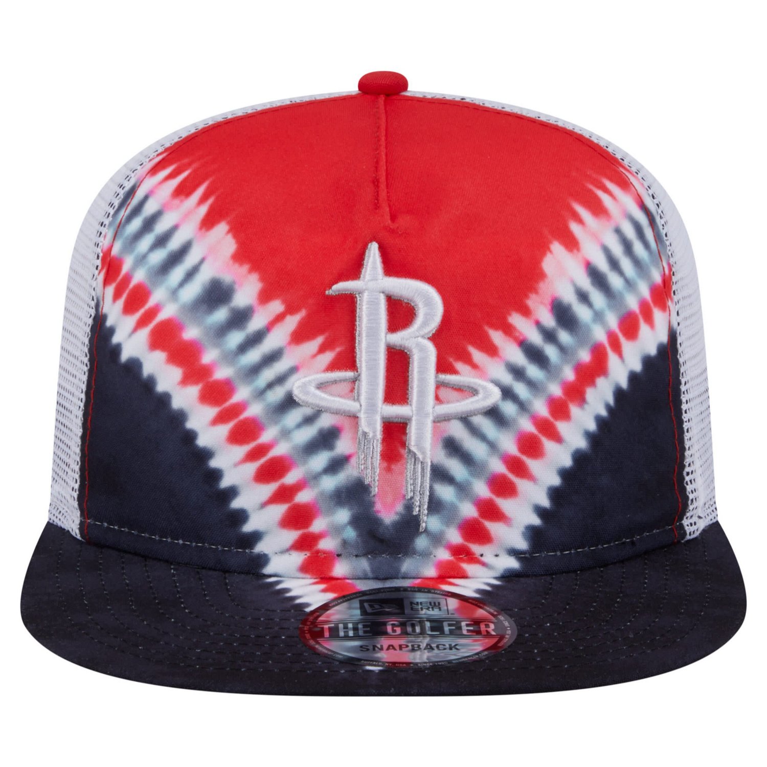 New Era Red Houston Rockets Throwback Dye Golfer Snapback Hat | Academy