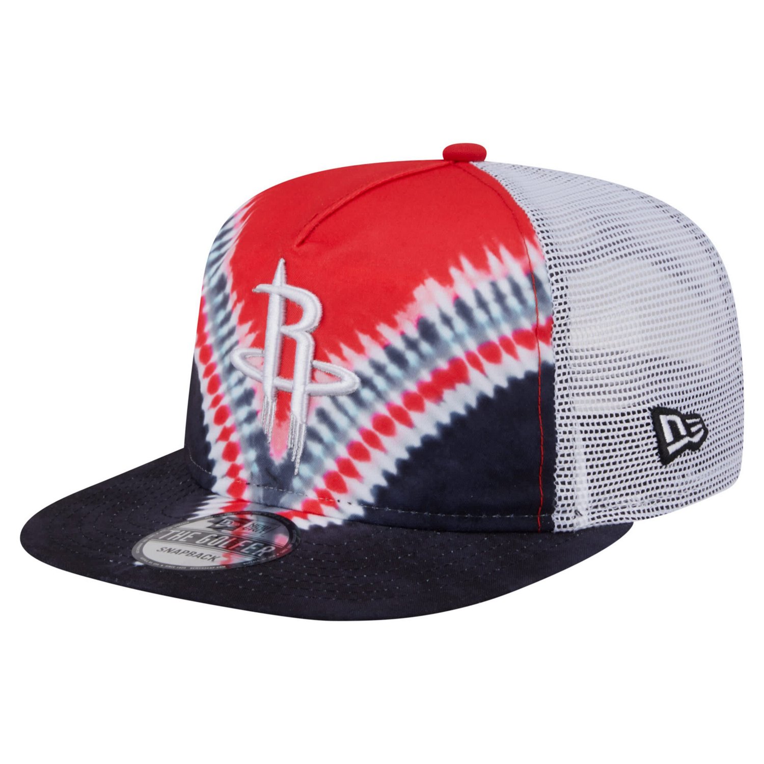 New Era Red Houston Rockets Throwback Dye Golfer Snapback Hat | Academy
