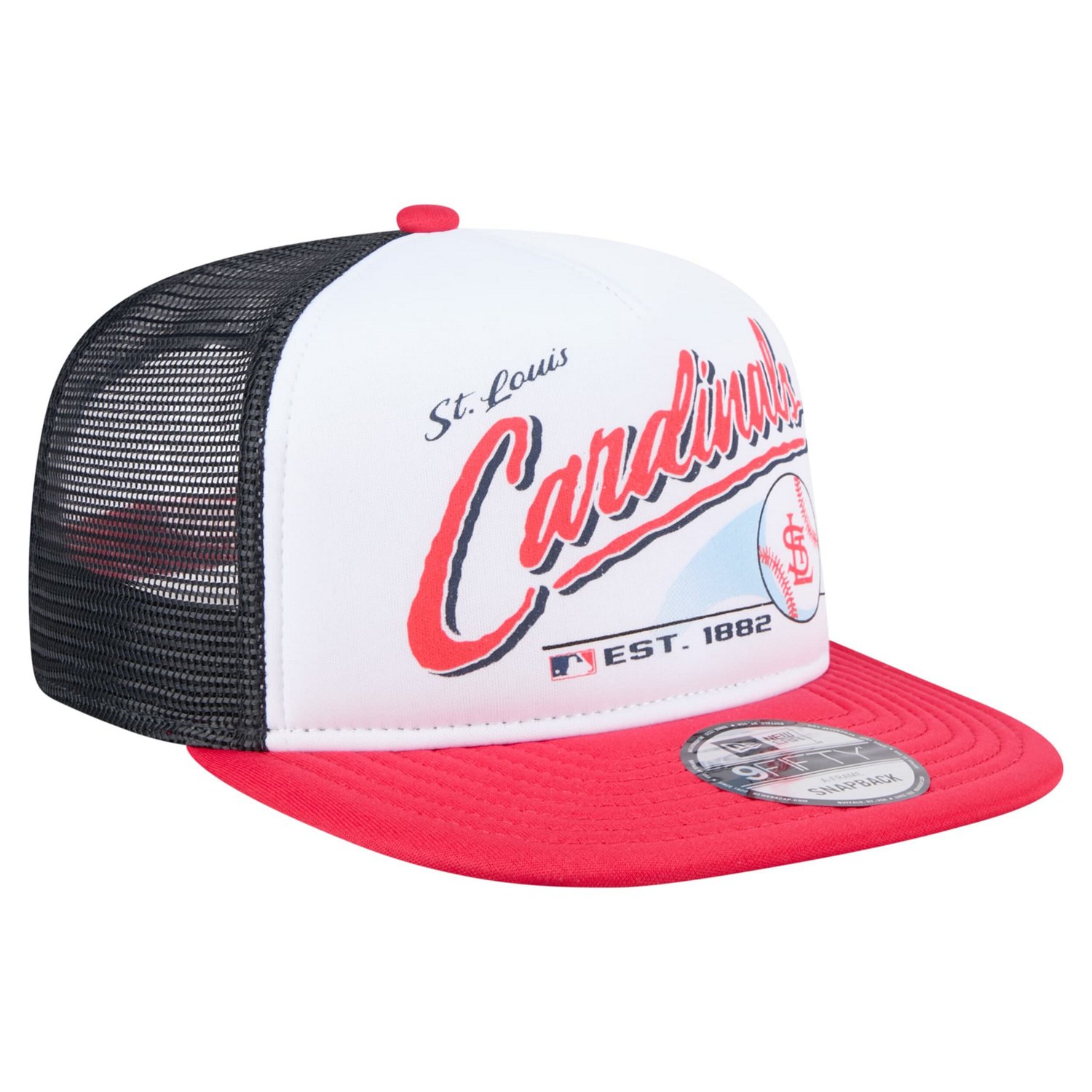 New Era Red St Louis Cardinals Retro Script 9FIFTY Snapback Hat | Academy