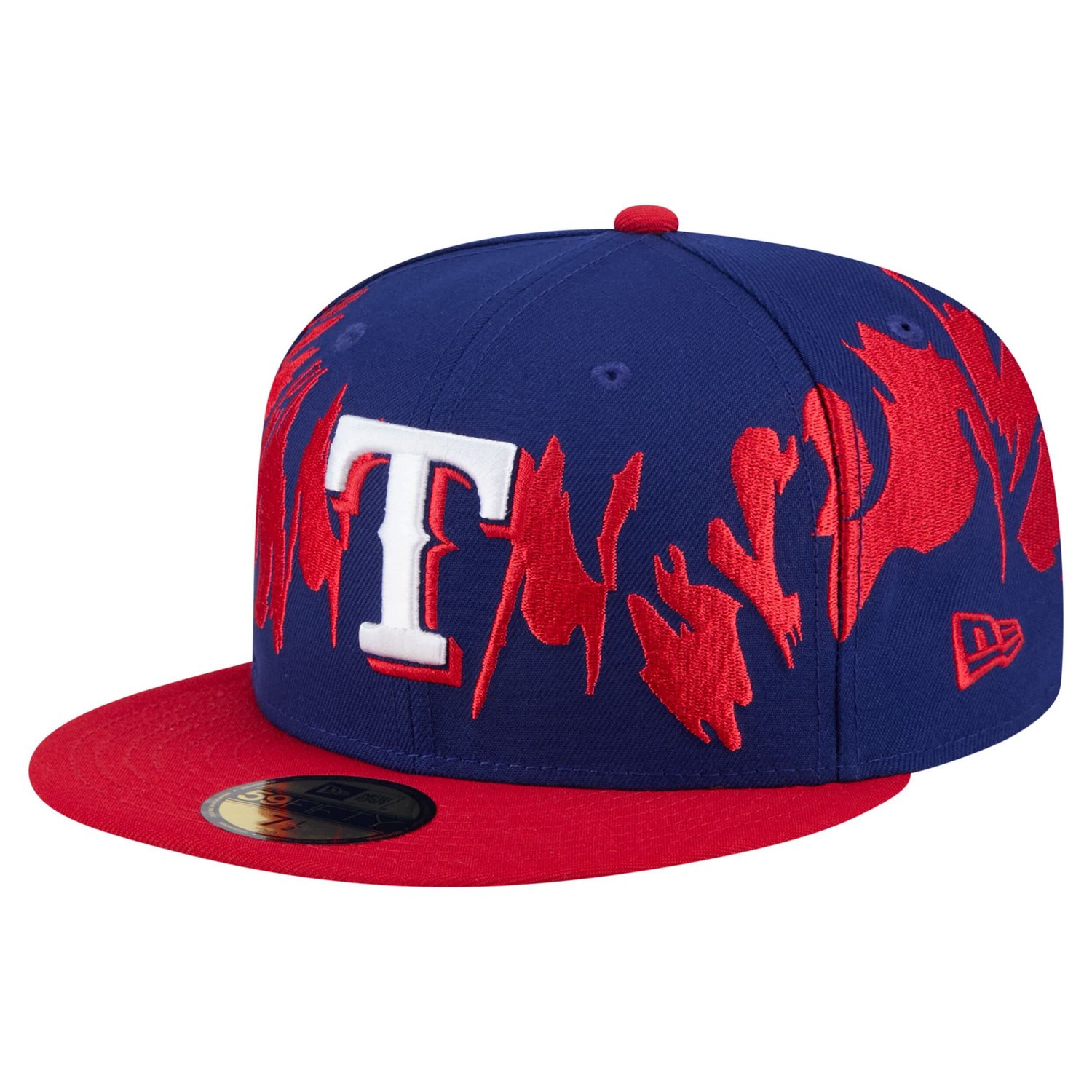 New Era Red Texas Rangers Retro Pattern 59FIFTY Fitted Hat | Academy