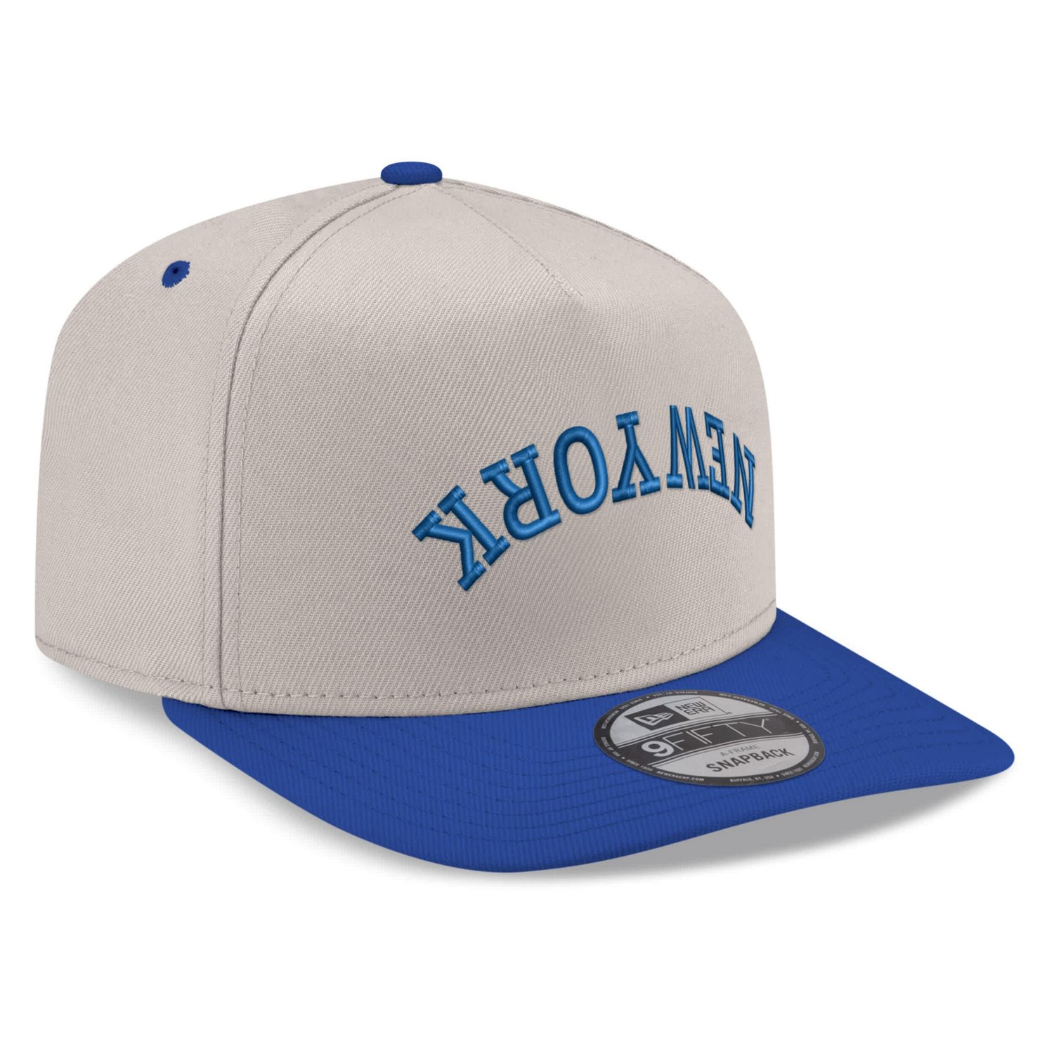 New Era Royal New York Mets Upside Down City Name AFrame 9FIFTY