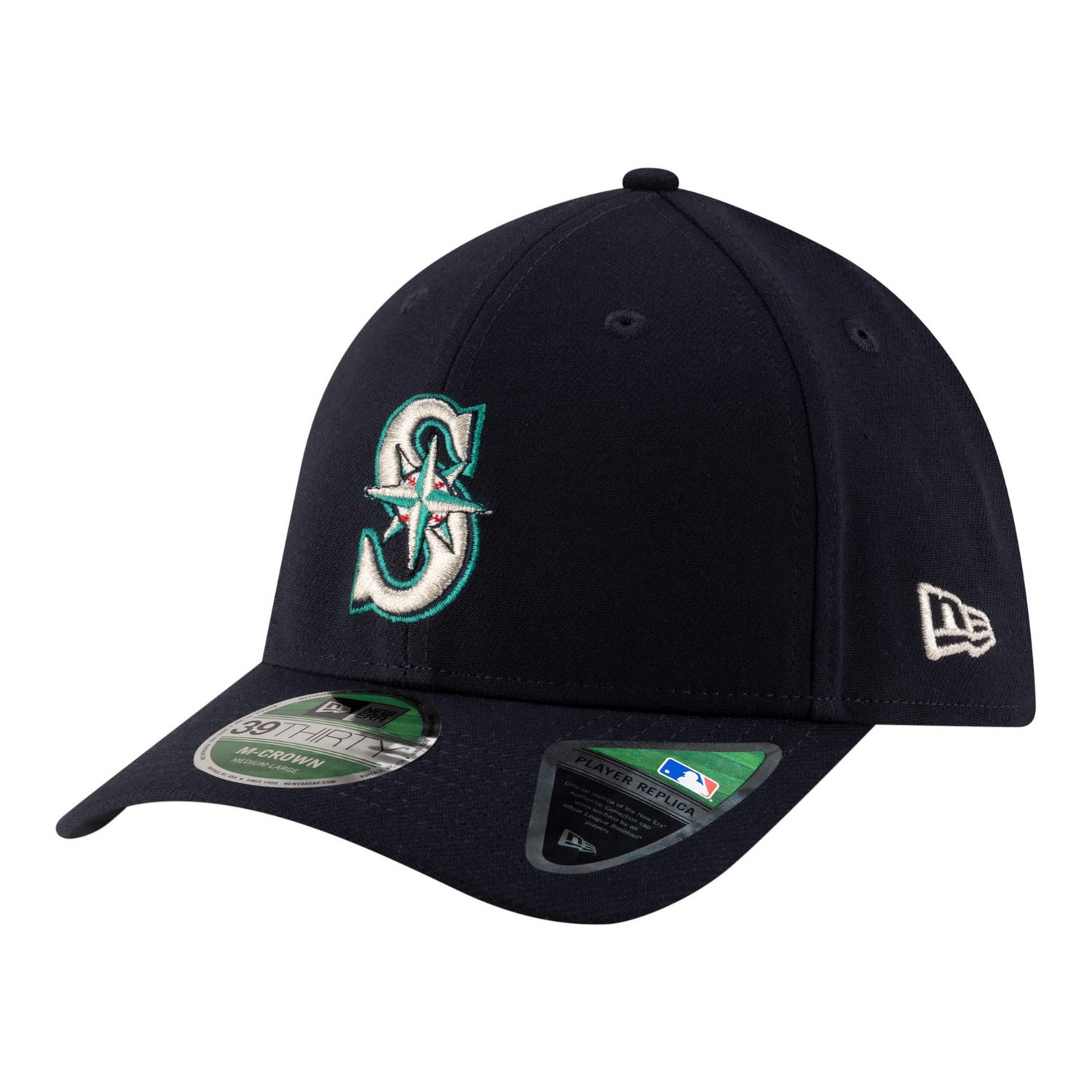 New Era Seattle Mariners Player Replica 39THIRTY M-Crown Flex Hat | Academy