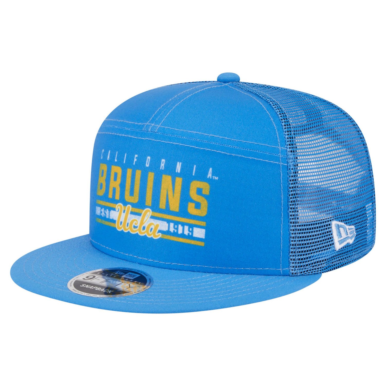 New Era UCLA Bruins Split Panel 9FIFTY Snapback Trucker Hat | Academy