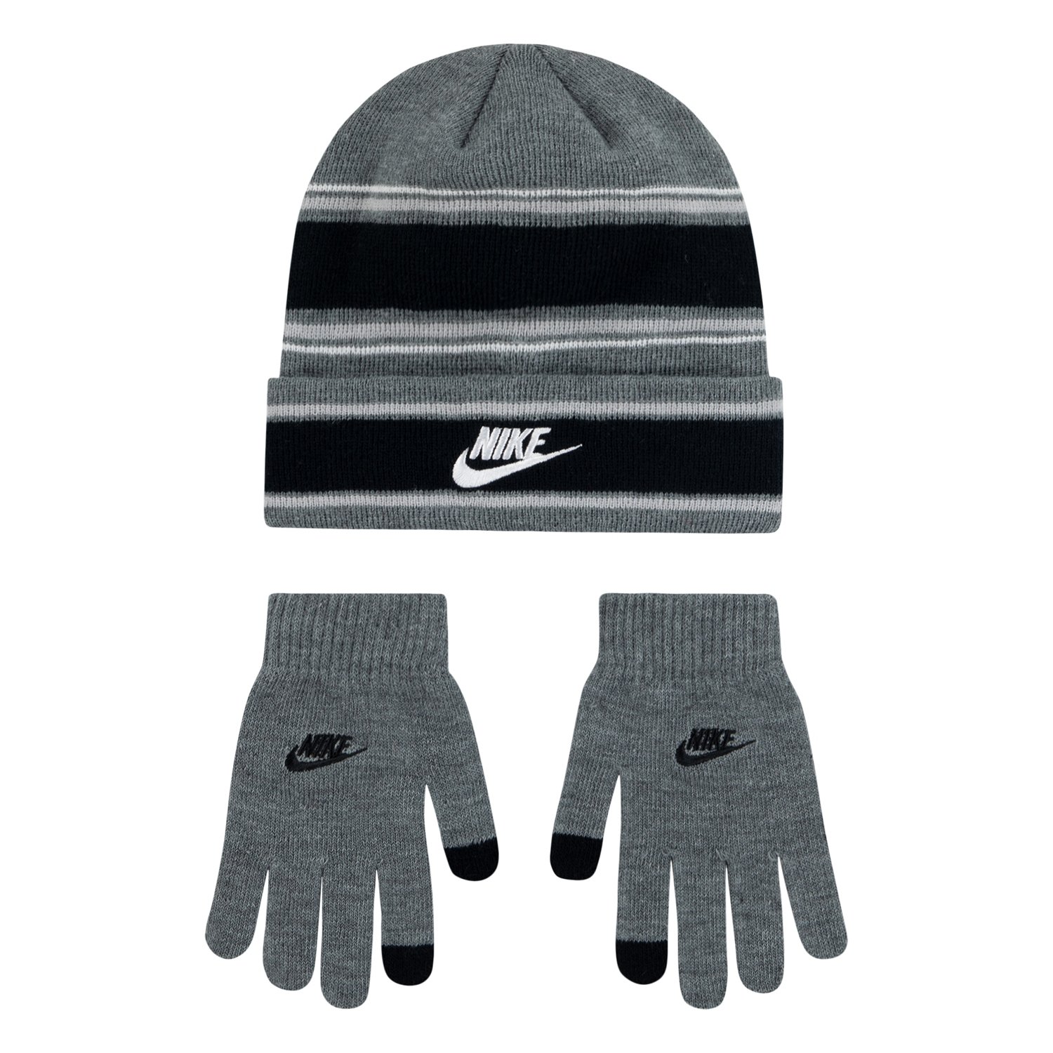 Nike Boys' Multi Stripe Beanie and Glove Set | Academy
