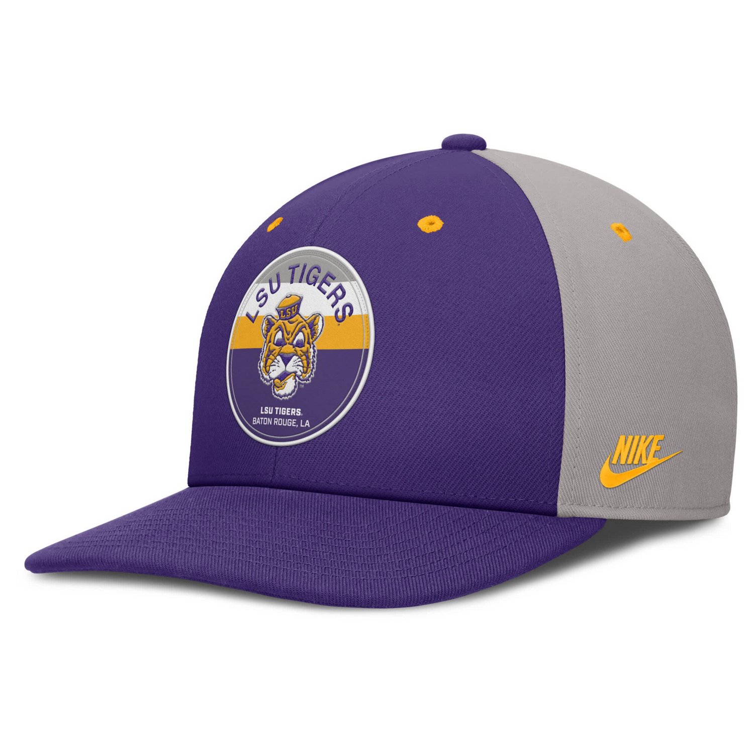 Nike Gray LSU Tigers Prep Pro Performance Snapback Hat | Academy