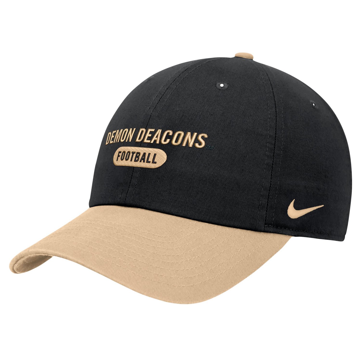 Nike Wake Forest Demon Deacons Colorblock Club Adjustable Hat | Academy