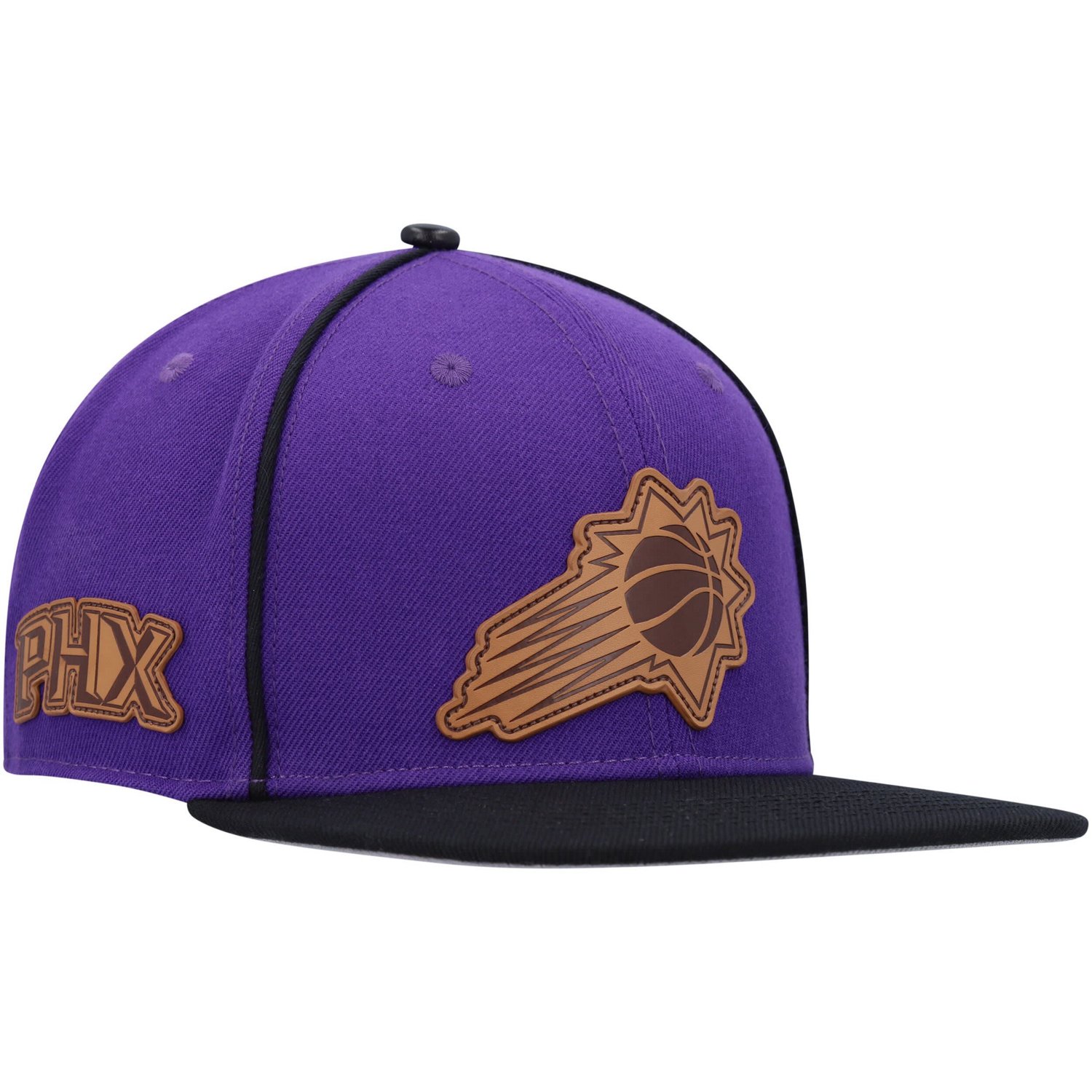 Pro Standard  Black Phoenix Suns Heritage Leather Patch Snapback Hat 