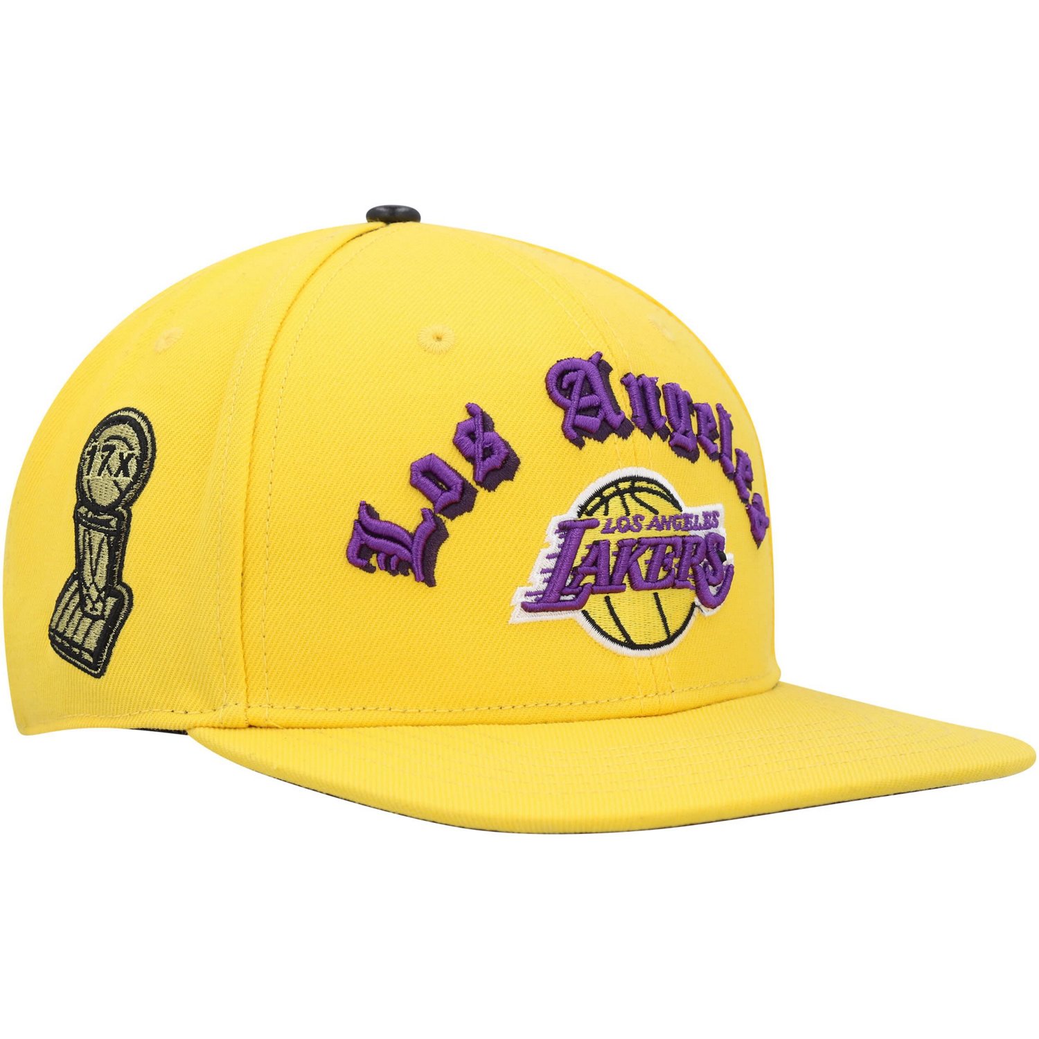 Pro Standard Los Angeles Lakers Old English Snapback Hat | Academy