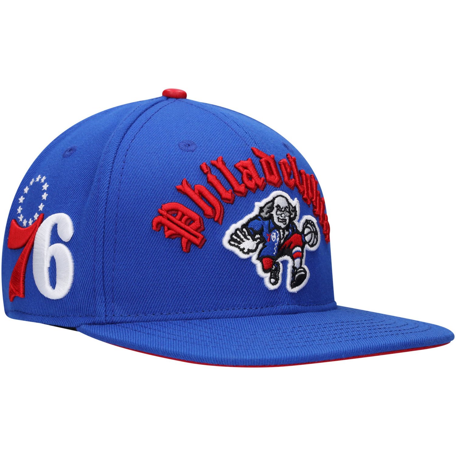 Pro Standard Philadelphia 76ers Old English Snapback Hat | Academy