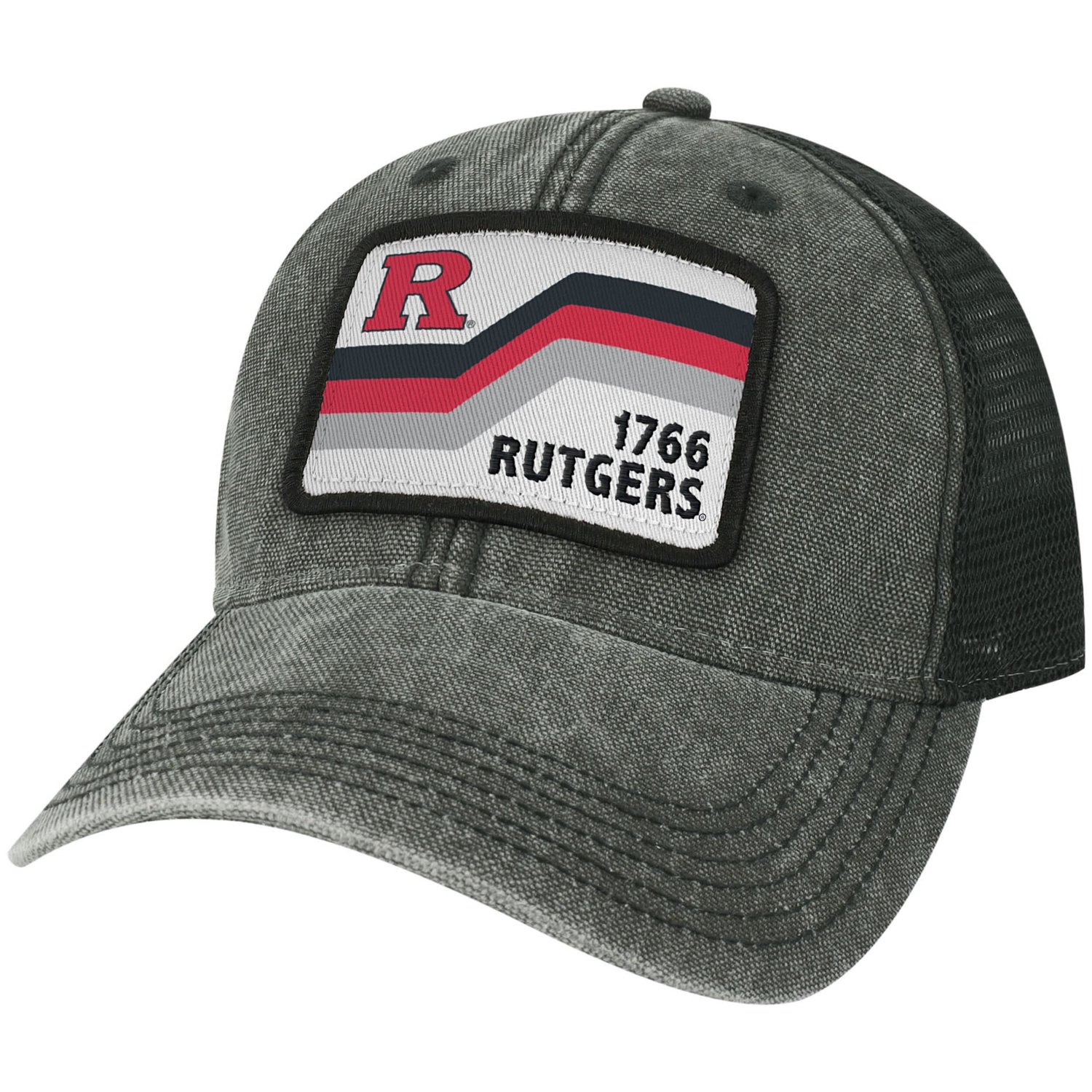 Rutgers Scarlet Knights Sun Bars Dashboard Trucker Snapback Hat Academy