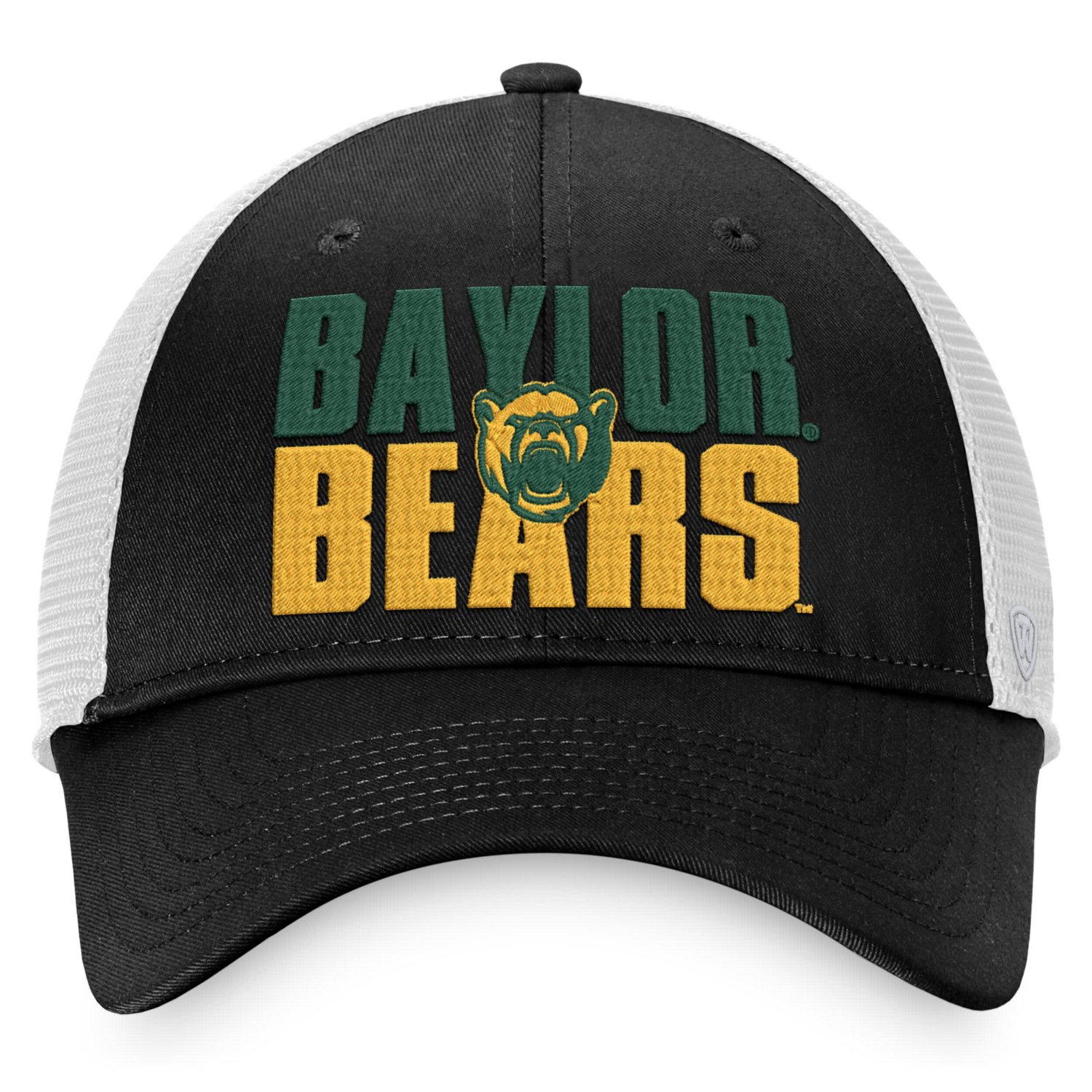 Top of the World /White Baylor Bears Stockpile Trucker Snapback Hat ...