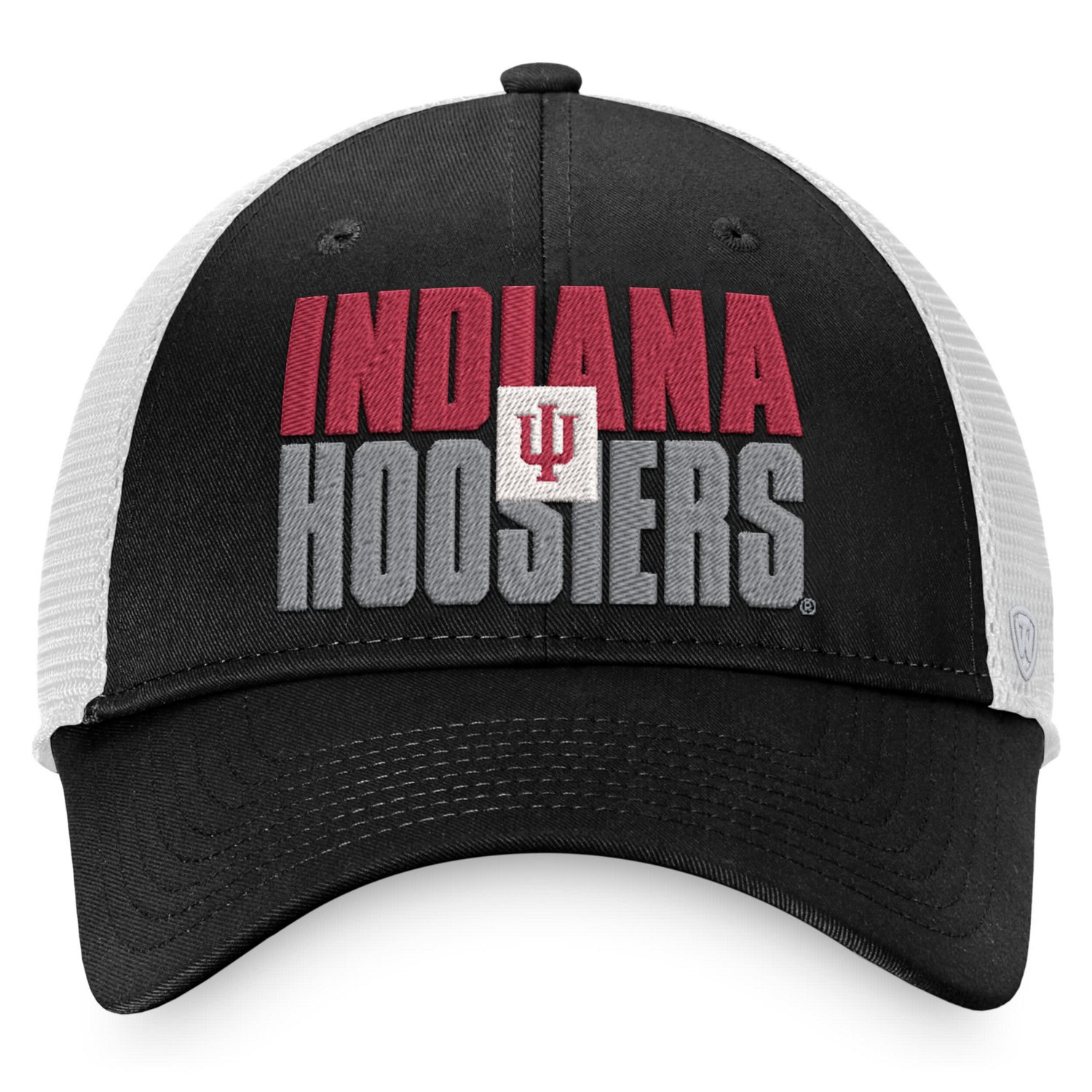 Top of the World /White Indiana Hoosiers Stockpile Trucker Snapback Hat
