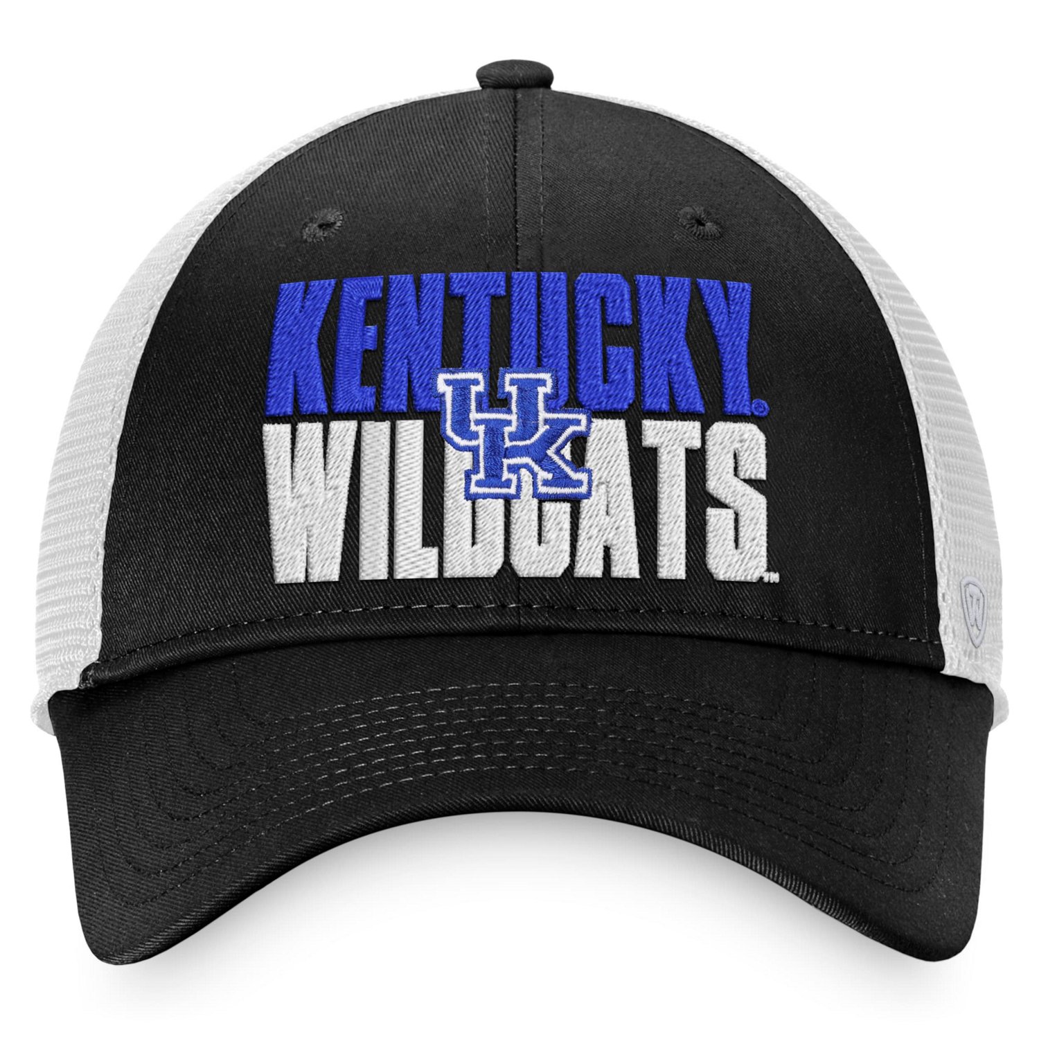 Top of the World /White Kentucky Wildcats Stockpile Trucker Snapback