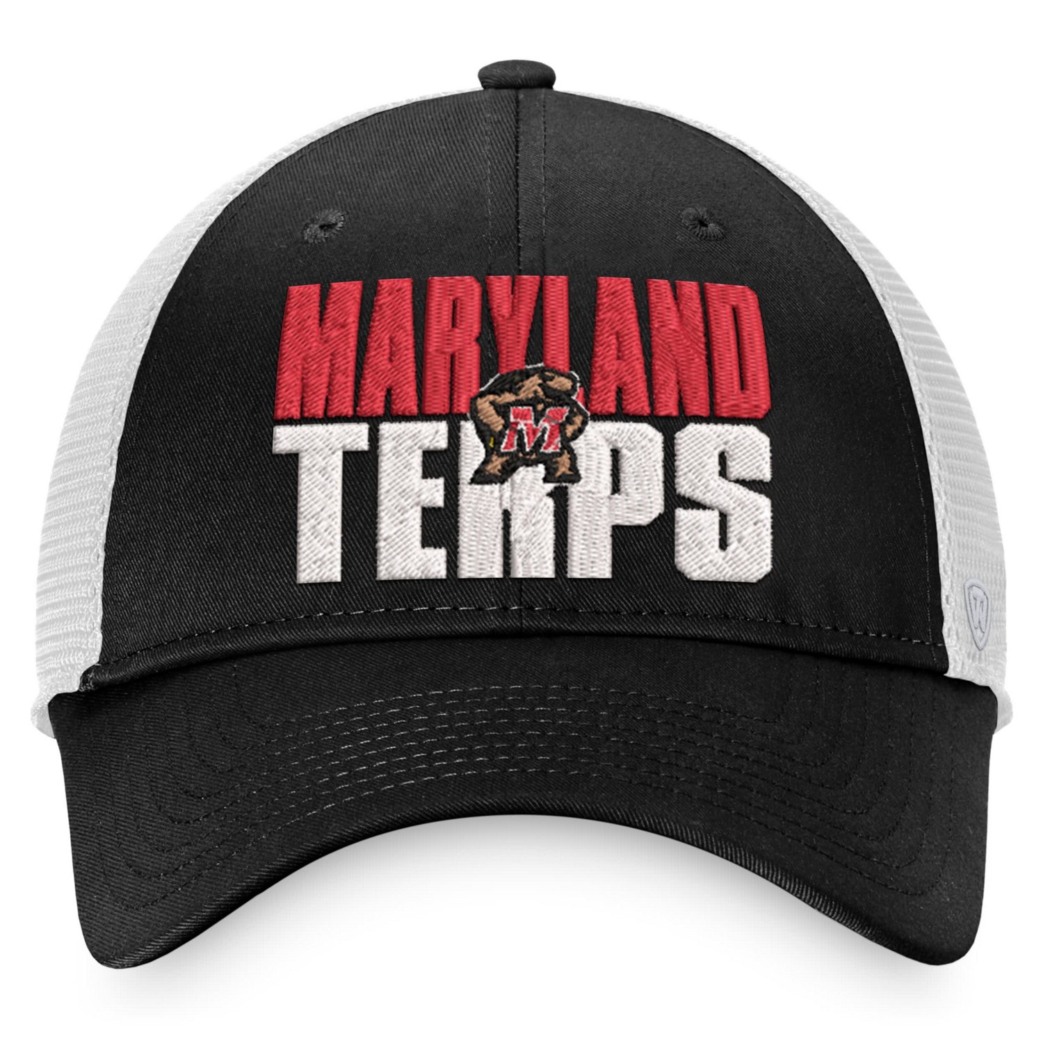 Top of the World /White Maryland Terrapins Stockpile Trucker Snapback