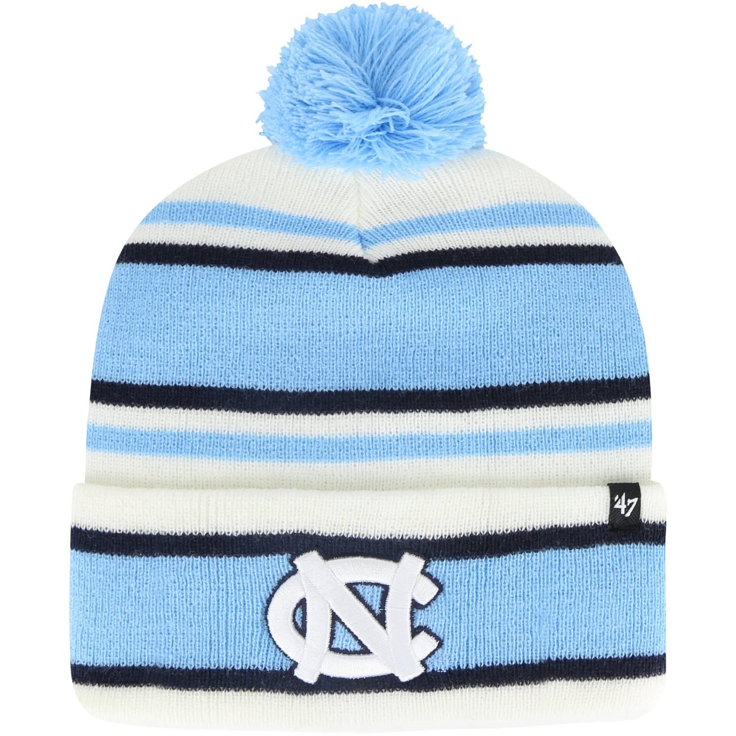 Youth '47 North Carolina Tar Heels Stripling Cuffed Knit Hat with Pom ...