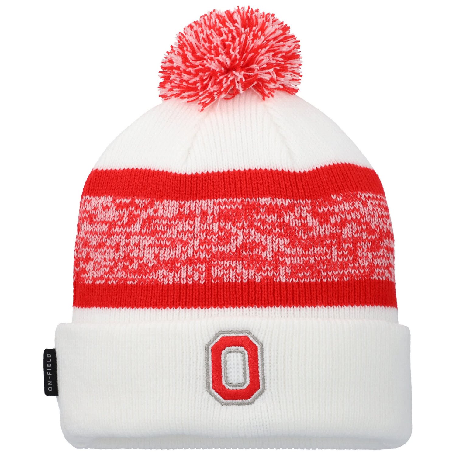 Youth Nike Ohio State Buckeyes 2024 Sideline Peak Cuffed Knit Hat with