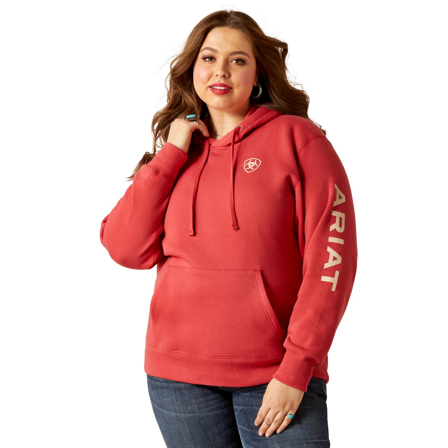 Ariat Women's Logo PlusSize Hoodie Free Shipping at Academy