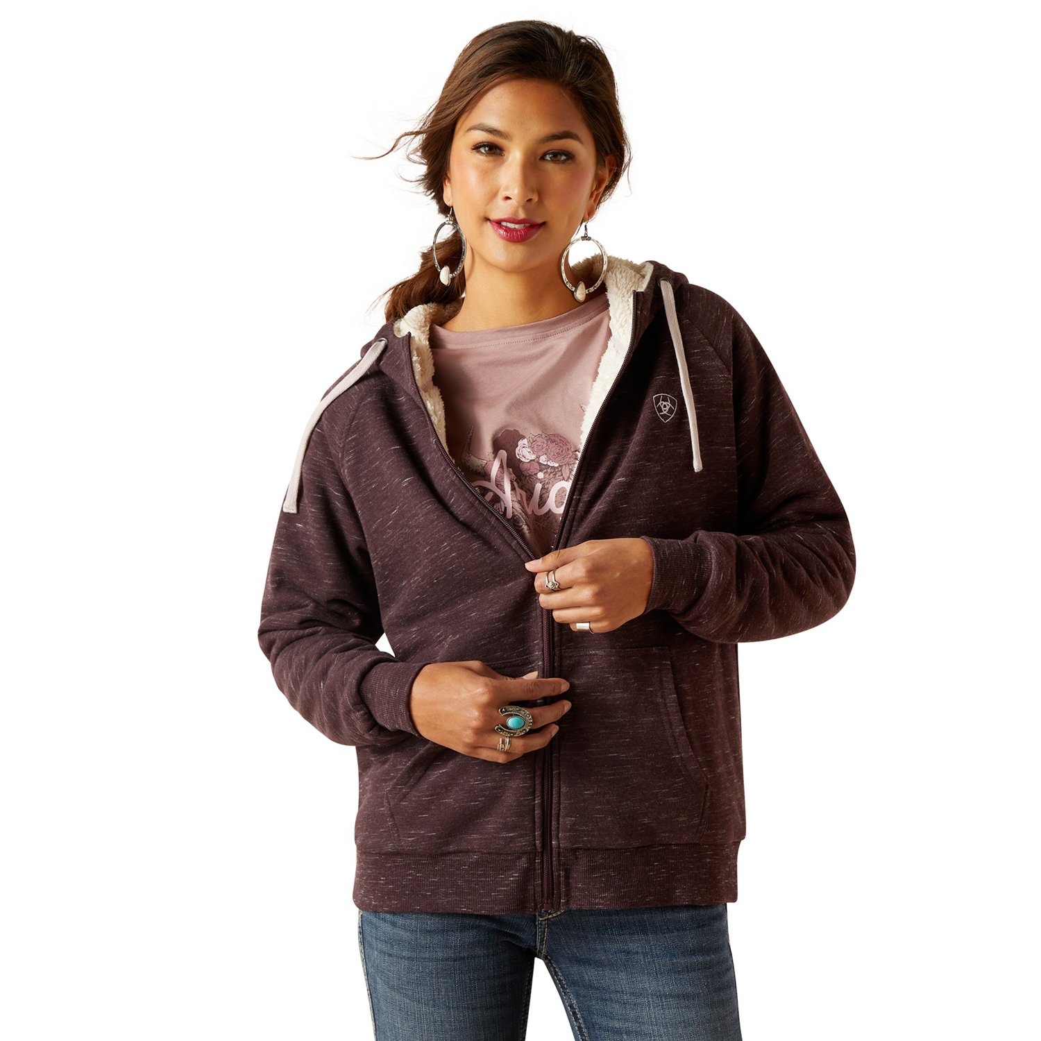 Ariat Women's REAL Sherpa Full-Zip Hoodie | Academy