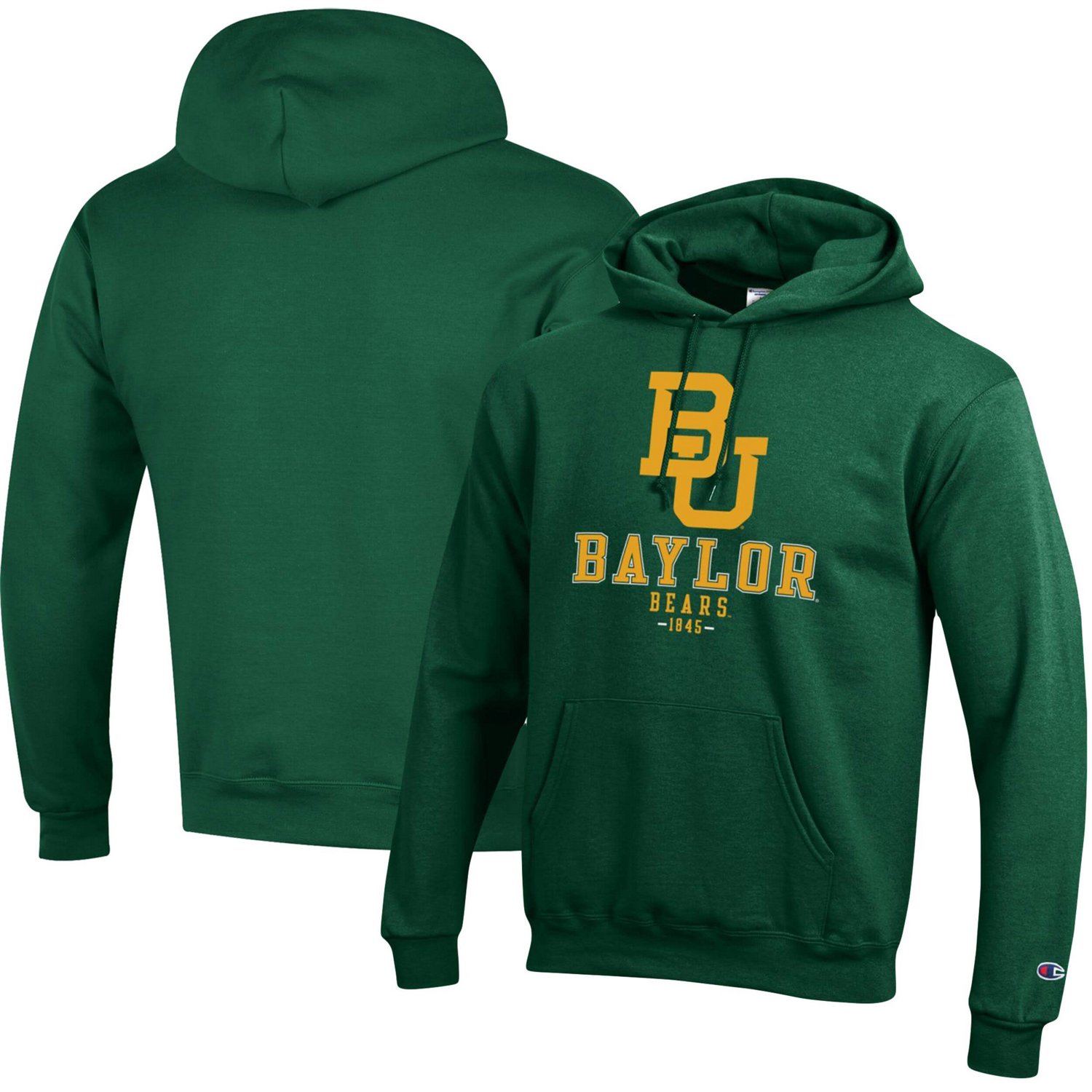 Champion Baylor Bears Team Stack Powerblend Pullover Hoodie Academy