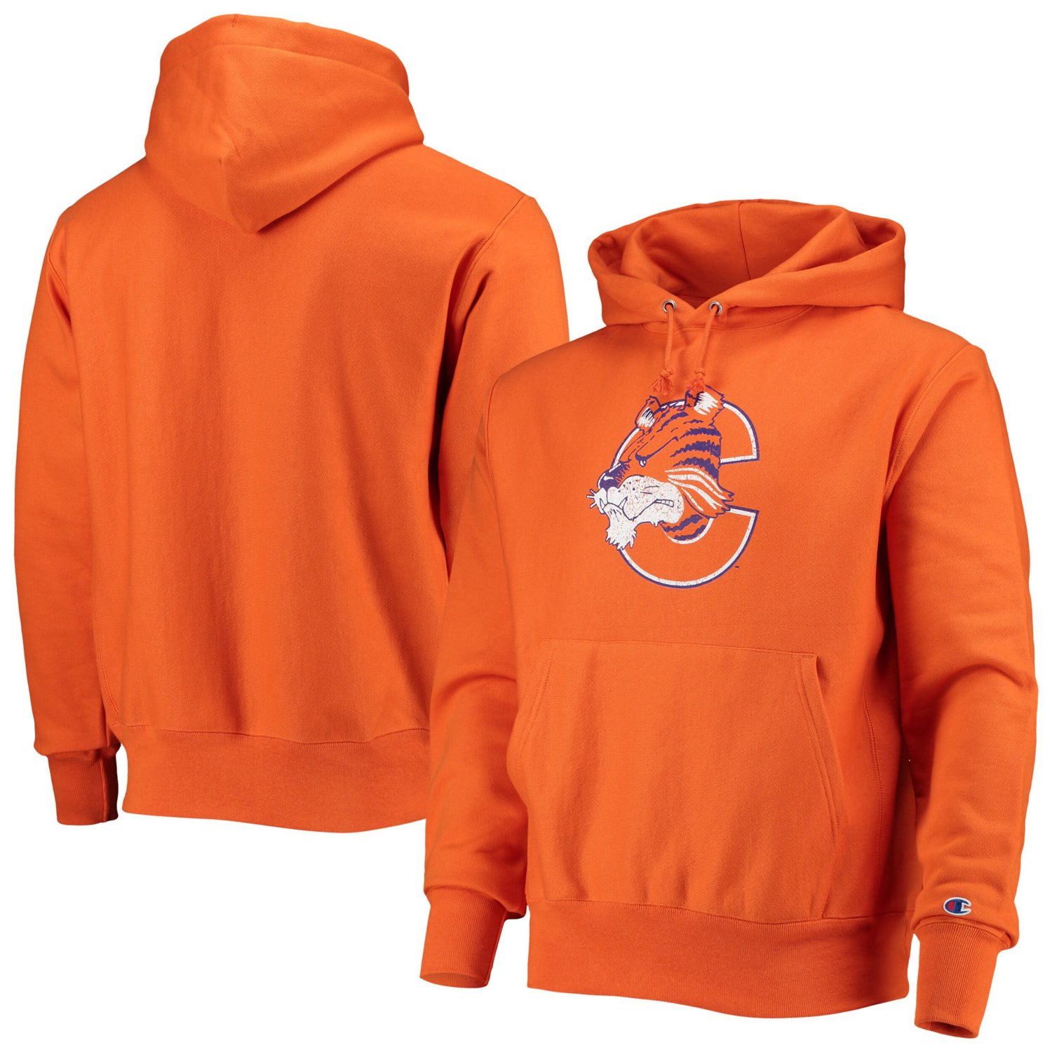 Champion Clemson Tigers Vault Logo Reverse Weave Pullover Hoodie | Academy