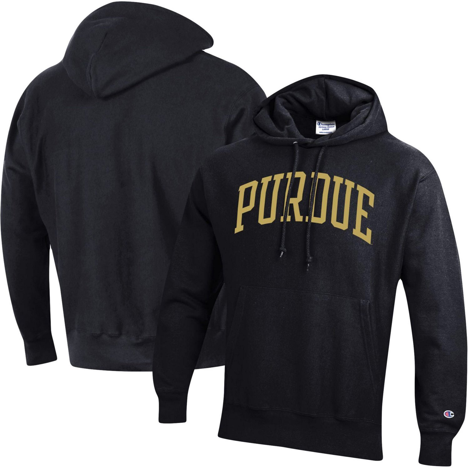 Champion Purdue Boilermakers Team Arch Reverse Weave Pullover Hoodie ...