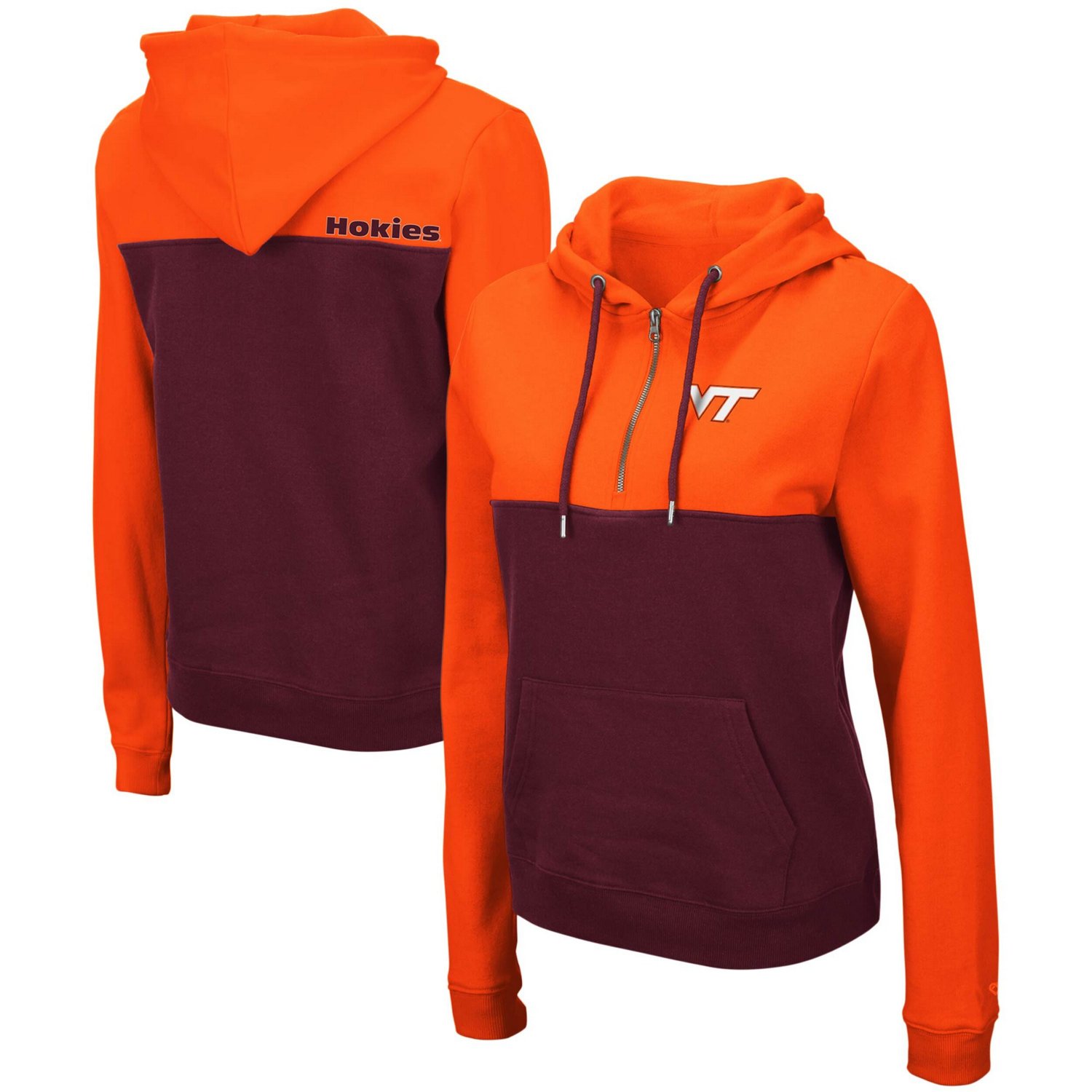 Colosseum /Maroon Virginia Tech Hokies Aidan Lightweight Half-Zip ...